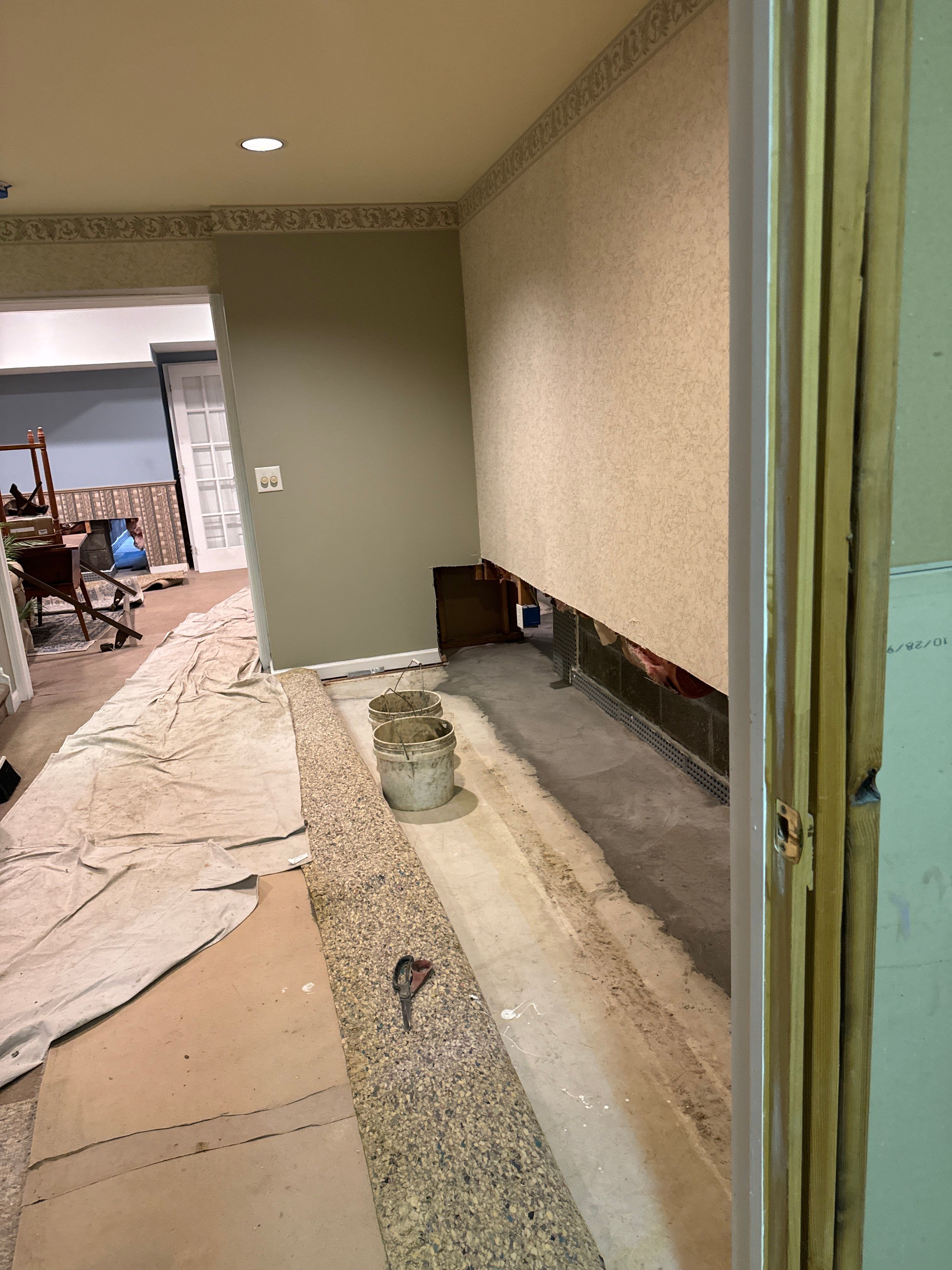 Interior French Drain With Radon Seal & Mold Remediation in Wall Township by Pure Service Pro, LLC 