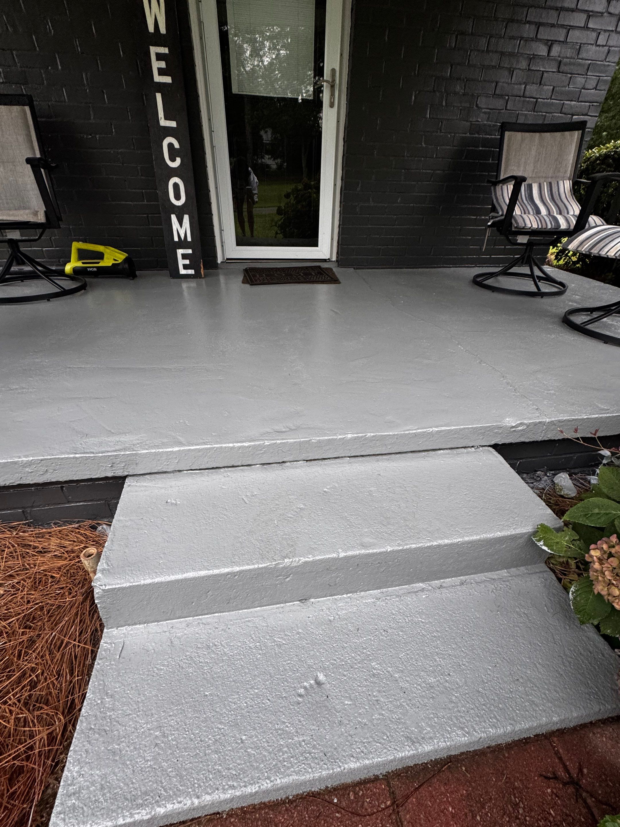 Social Circle Masonry Transformation with Dark Charcoal Exterior Painting by PGP Surface Solutions, LLC