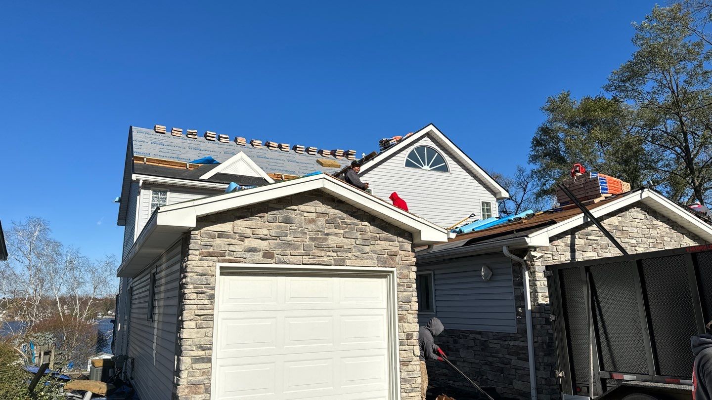 Roof Replacement using CertainTeed Landmark Moire Black by 180 Contractors