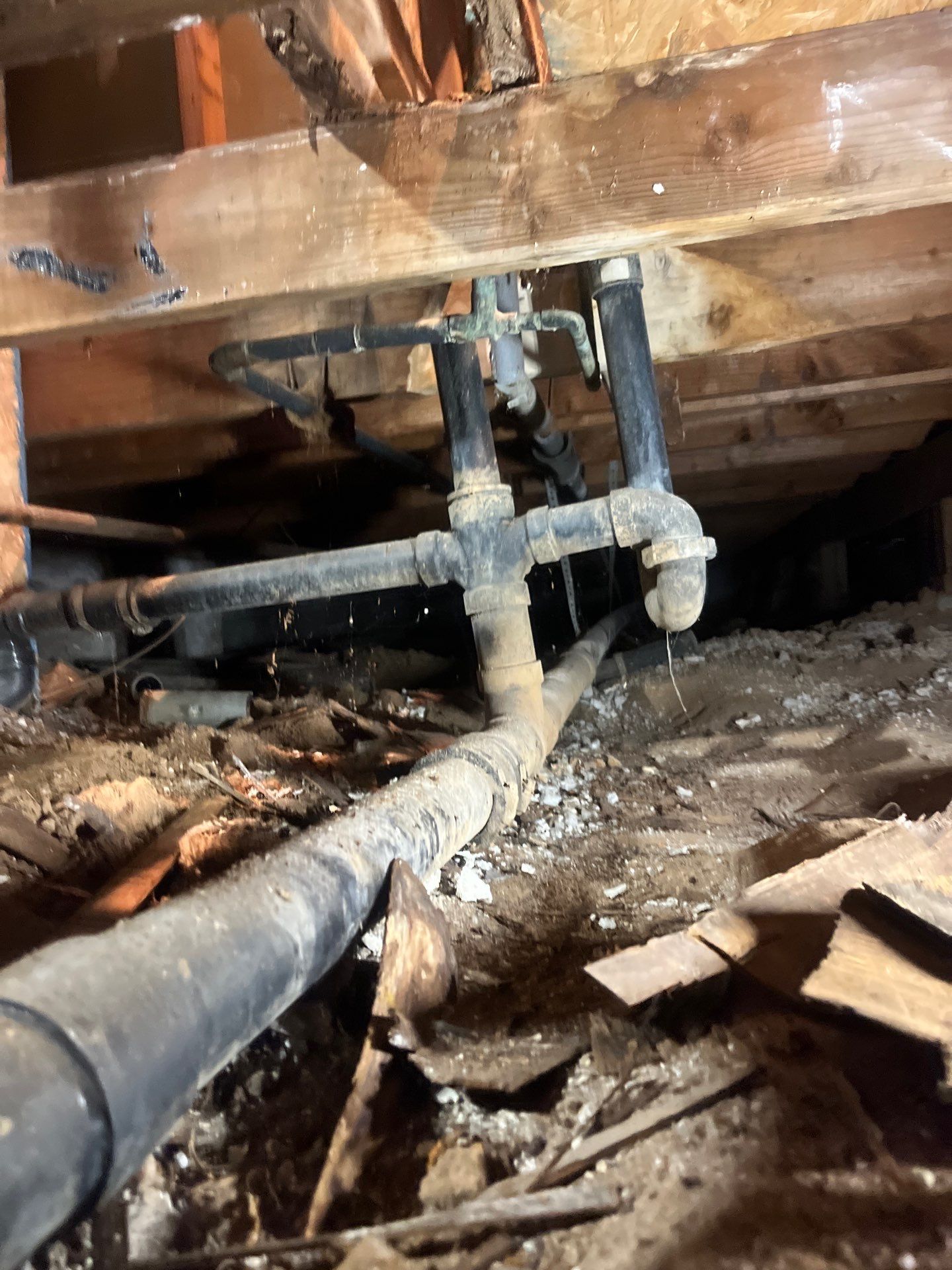 Installing New Piping and Checking Underneath Home by Us Plumbing