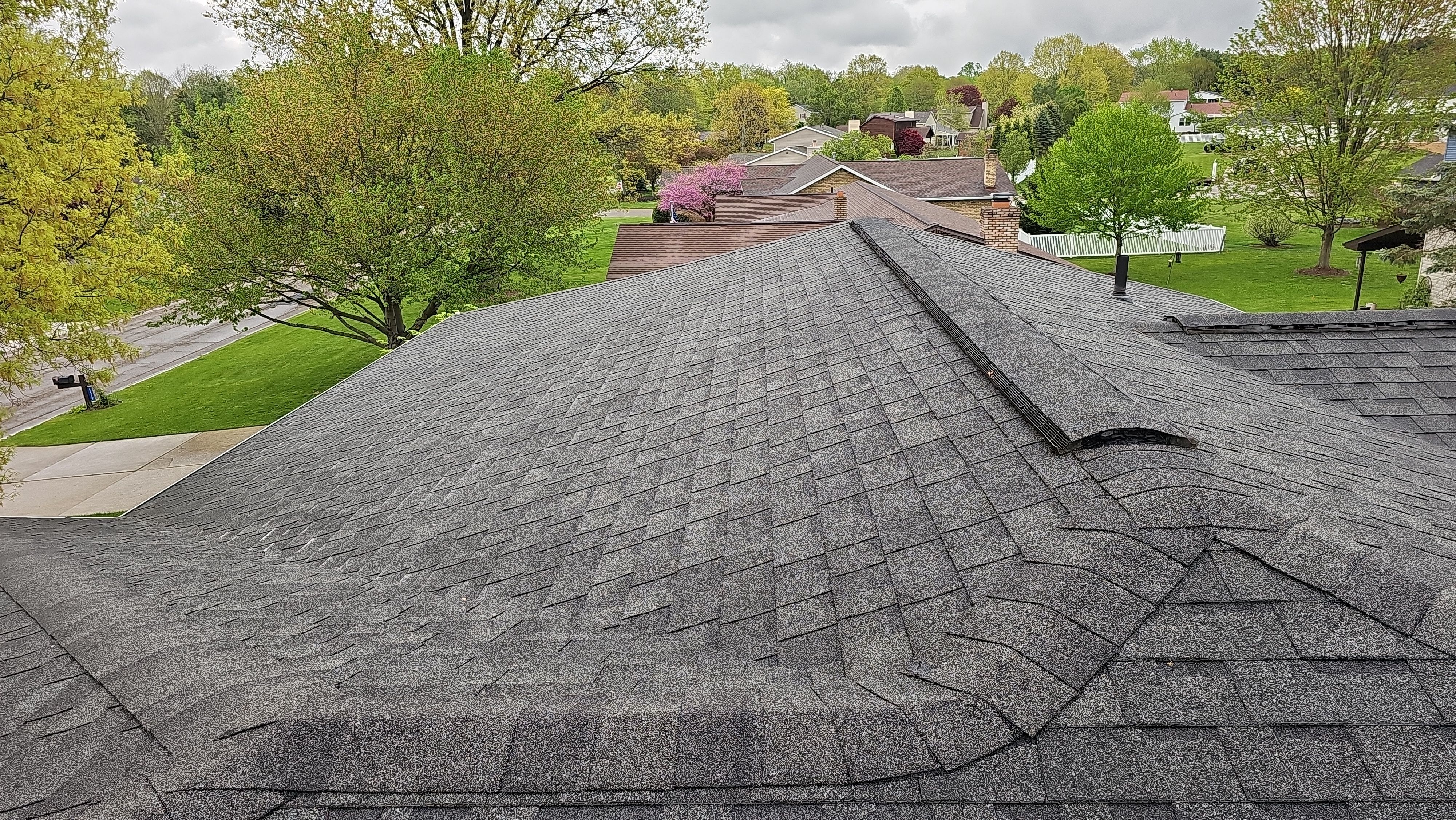 Atlas Pinnacle, Color, Burnt Hickory, Drip Edge, Color, Royal Brown by Eagle Eye Roofing