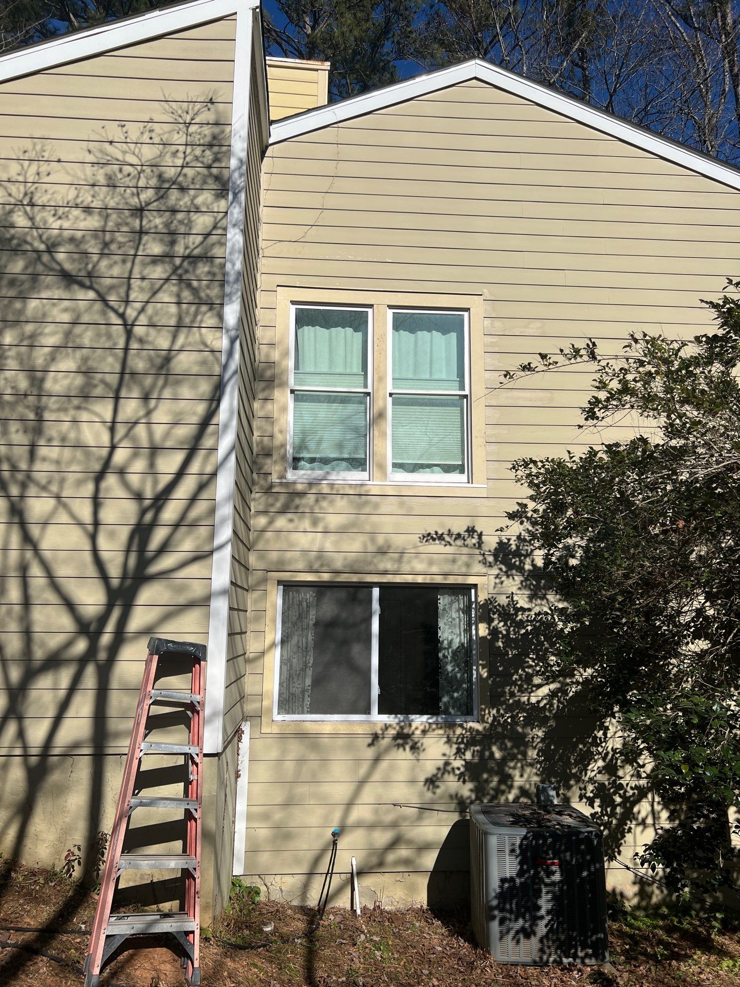 Exterior Painting with Accent Color and James Hardie Siding Installation in Marietta, GA by Nelson Exteriors