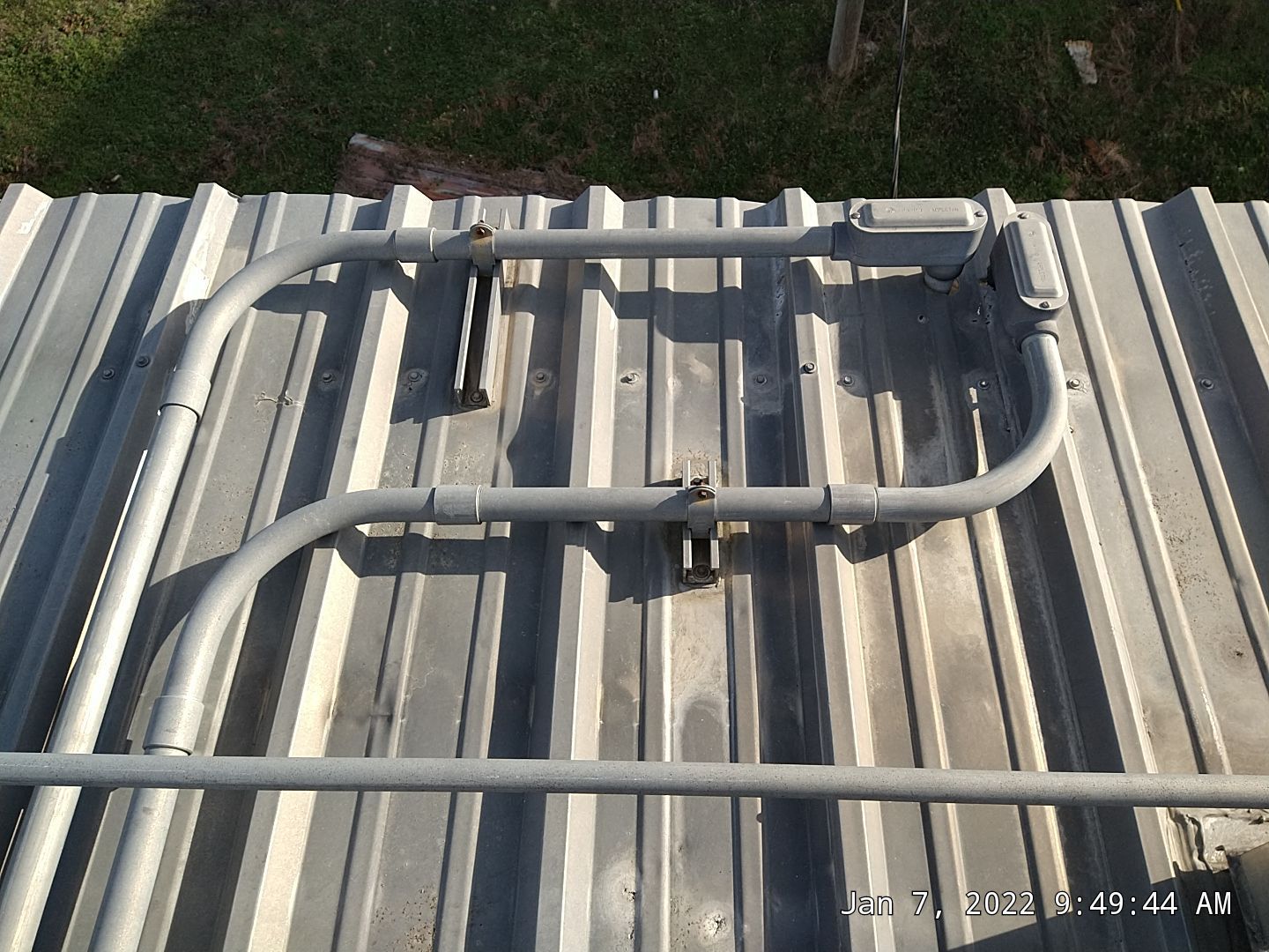 Commercial Roofing Installation using Aluminum Roofing panels by Hostetler Roofing