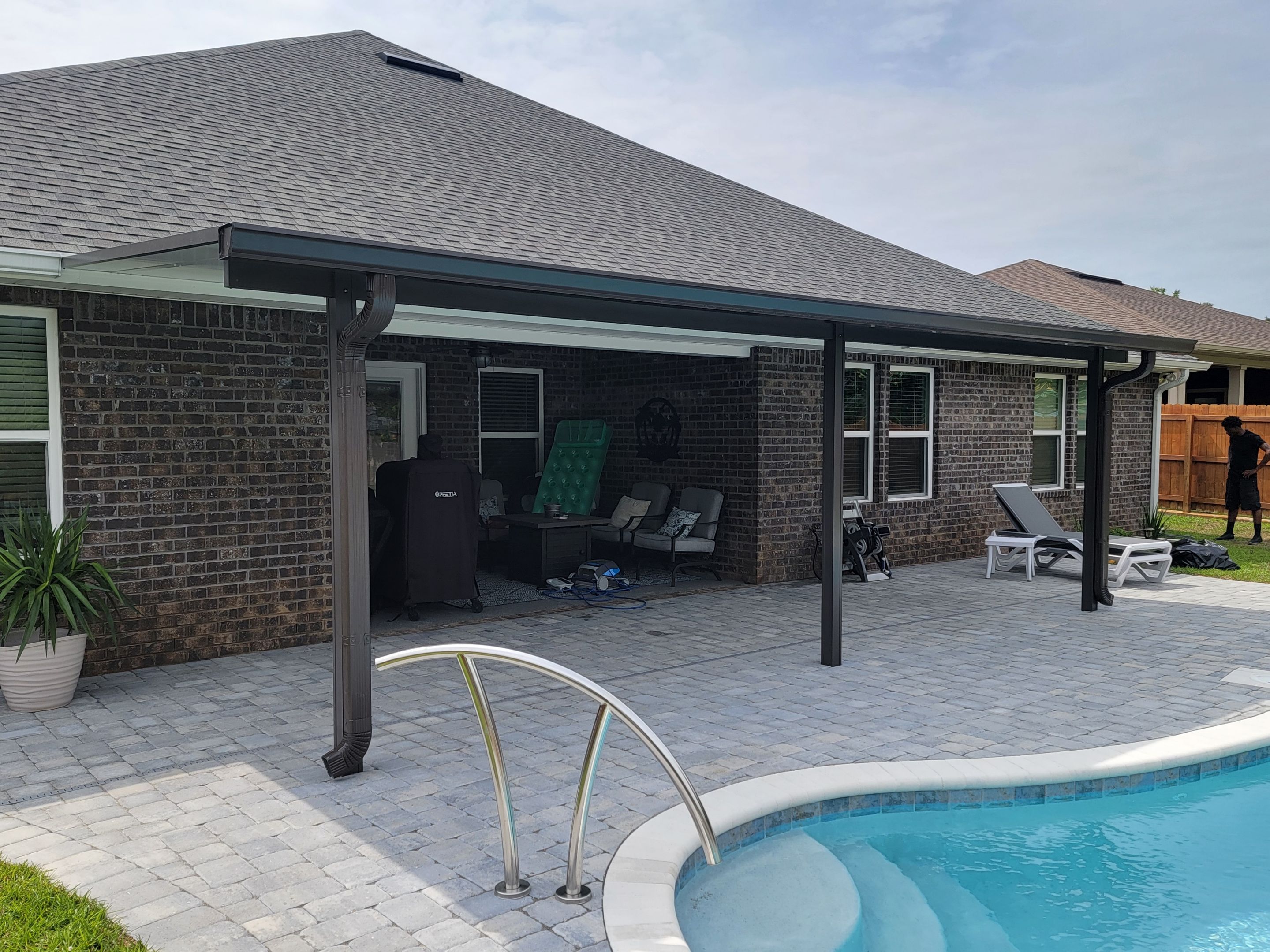 Navarre Patio Cover Using Colorbeam by Titan Sunrooms