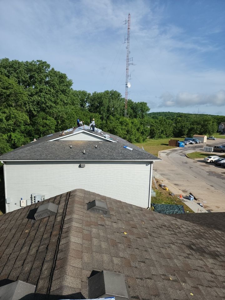 Multifamliy Complex ROOF REPLACEMNT with Ventilation Upgrades using Malarkey Vista Class III IR Shingles by Gorilla Exteriors Contracting, LLC