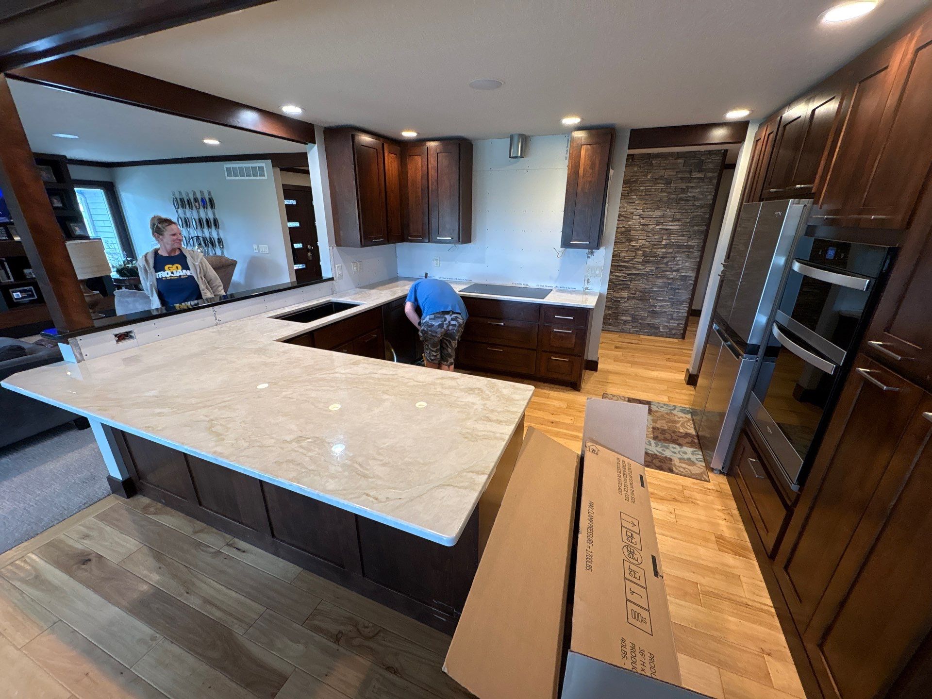 Project in Algona by Stone & Steel