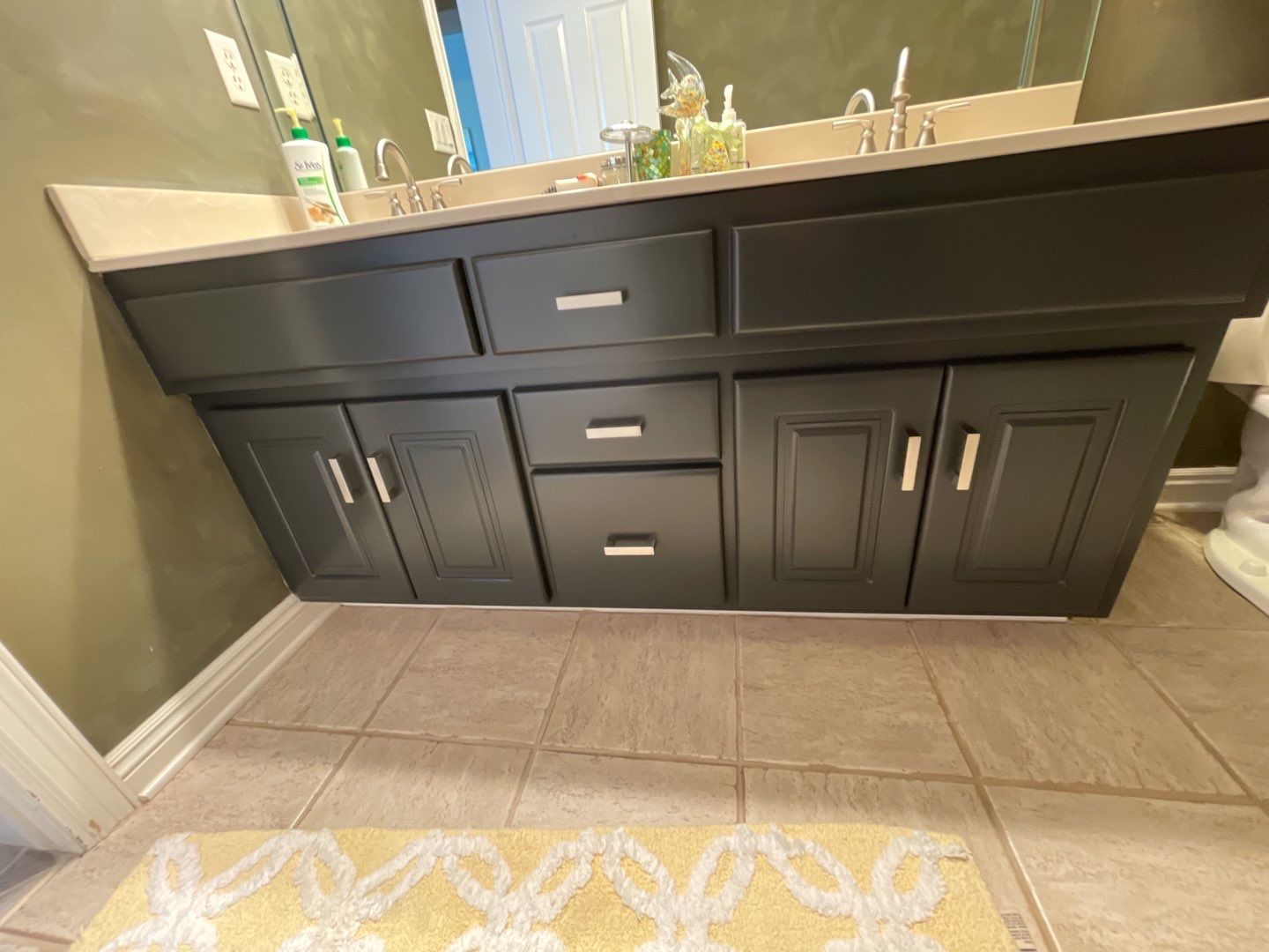 Painting Hardwood using Sherwin Williams paint by Lightning Exteriors
