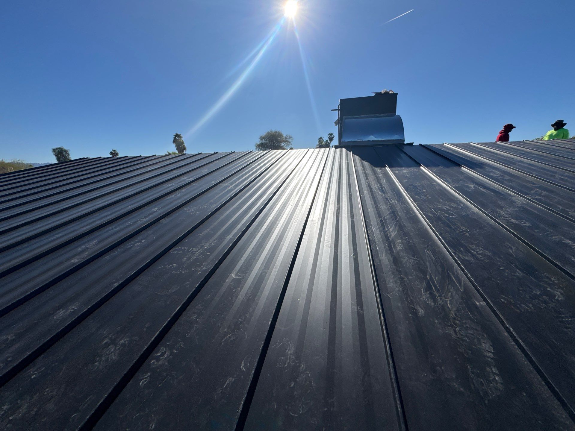 Matte Black Standing Seam by Reimagine Roofing