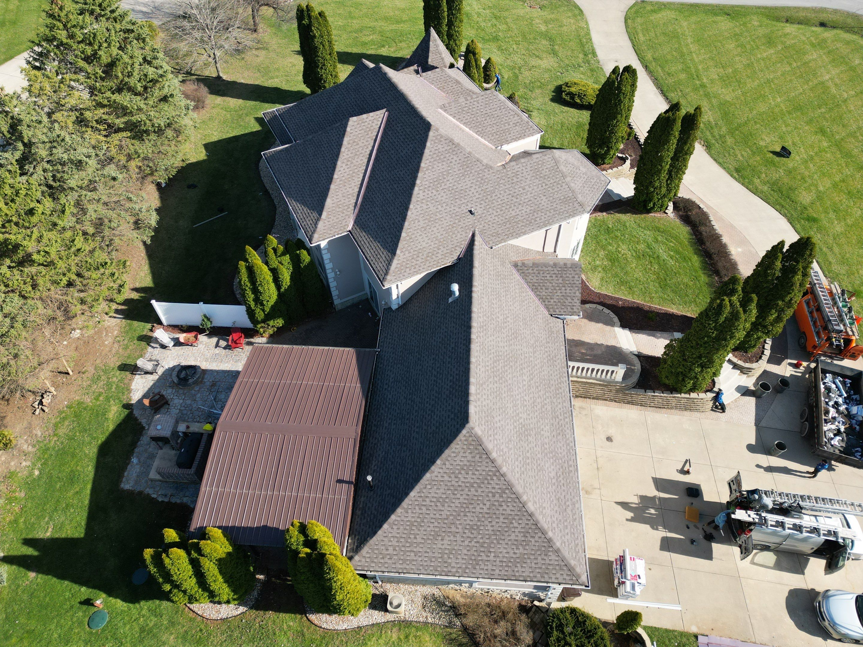 GAF Lifetime Roofing System Weathered Wood Color by Optimal Home Improvement 