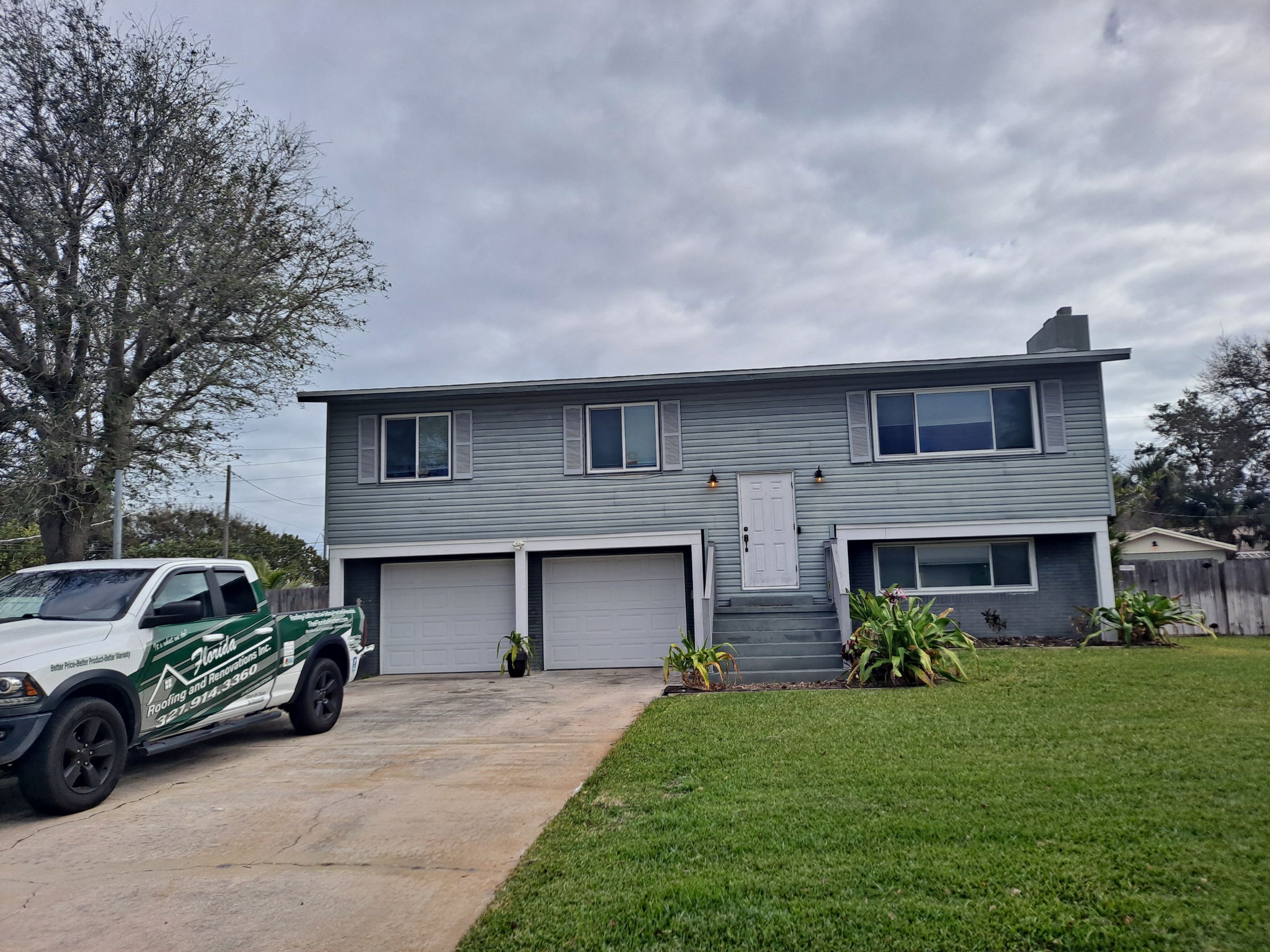Vinyl Siding Replacement and Exterior Renovation in Satellite Beach by Florida Roofing and Renovations Inc.