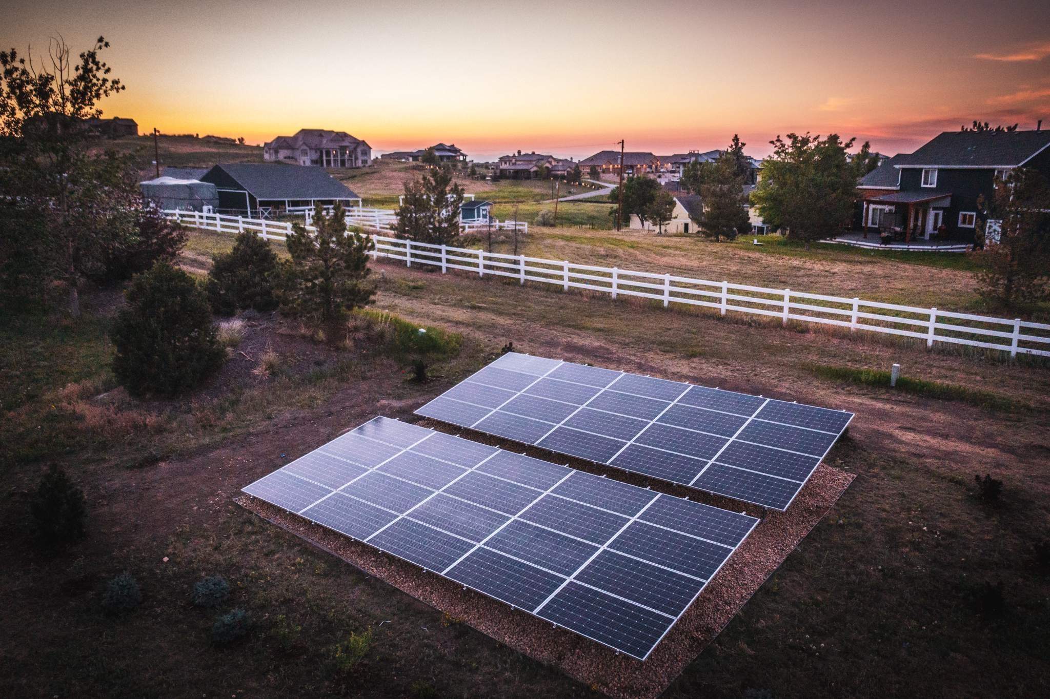 12 kW ground mount installation - Centennial, CO by SOPRIS SOLAR 