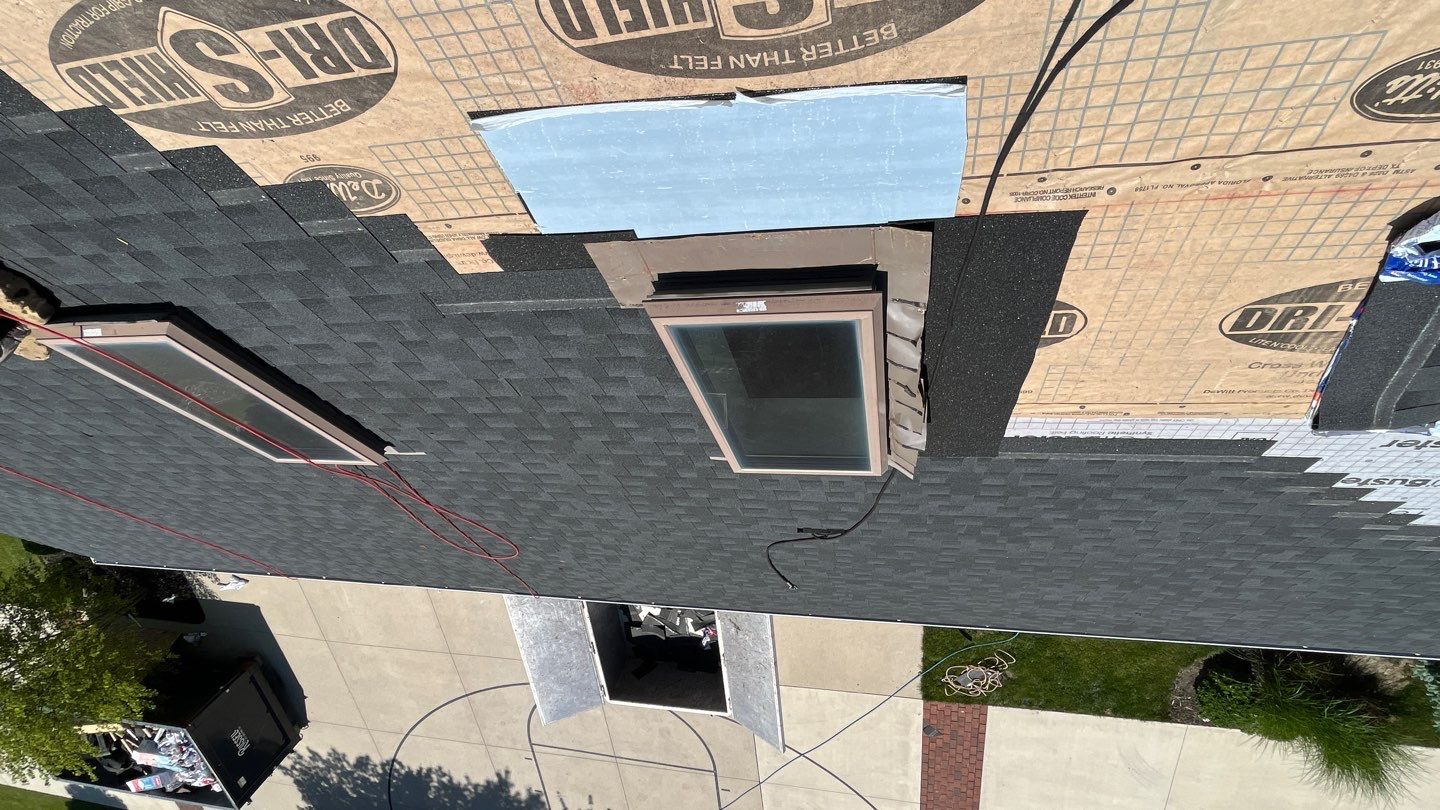Residential Roofing Installation using GAF Timberline HDZ Charcoal by Nitro Roofing and Construction