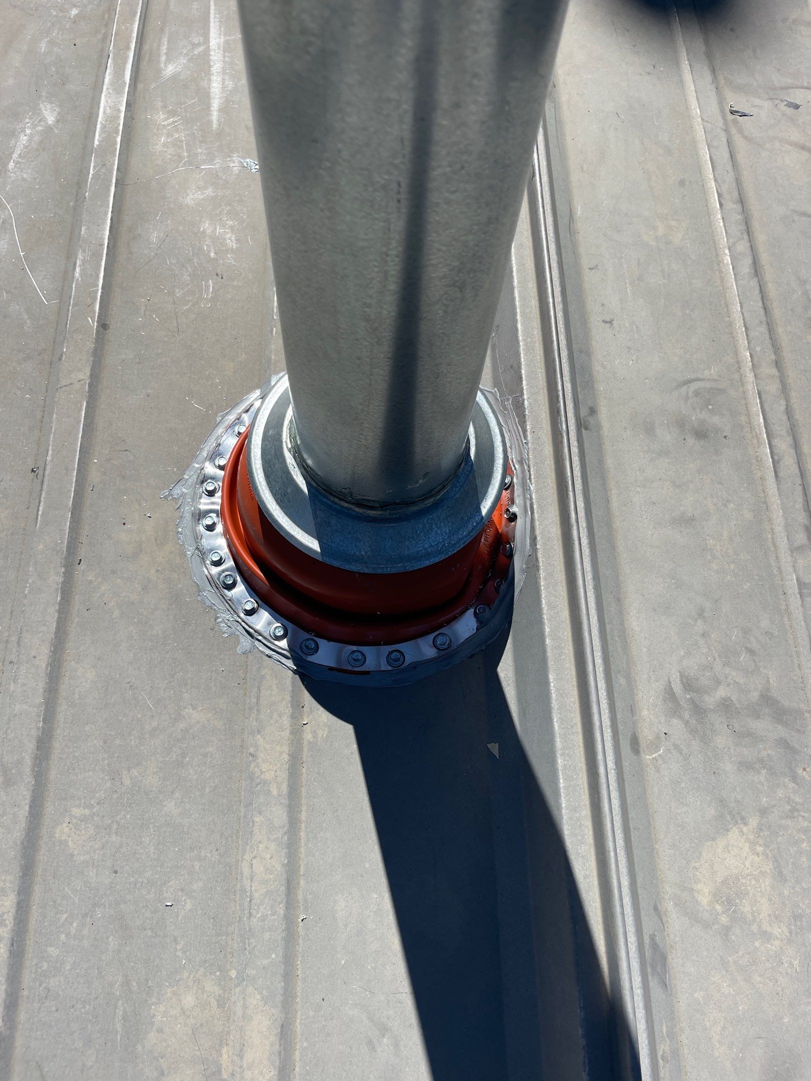Metal Roof Flashing for Heater Vents by Roof Experts