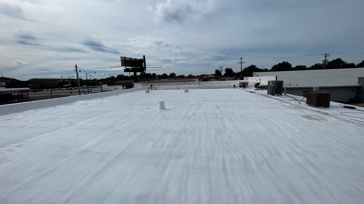 Commercial Roofing Install - SPF Foam & Coatings Restoration System - Color White  by Titan Commercial & Residential Roofing 