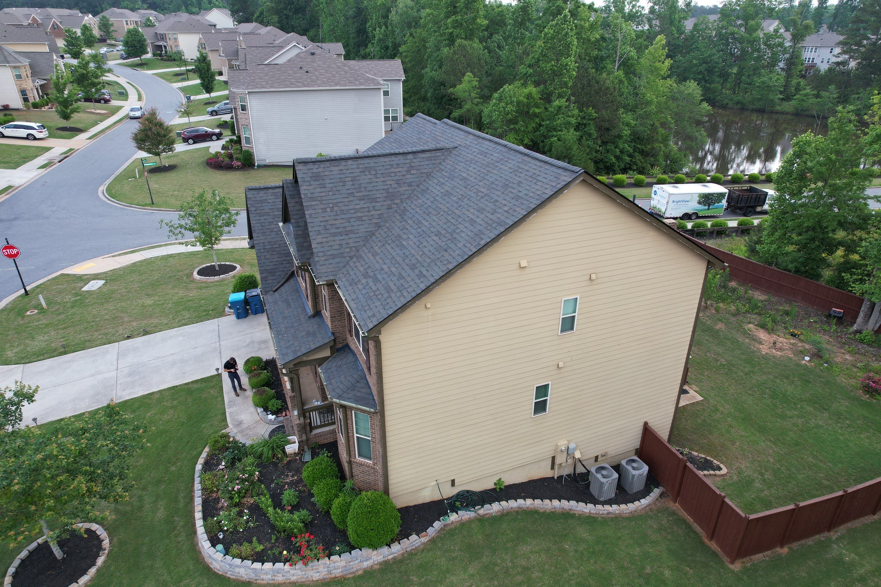 Residential Roofing Installation using Owens Corning TruDef Peppermill Gray by Inspector Roofing and Restoration