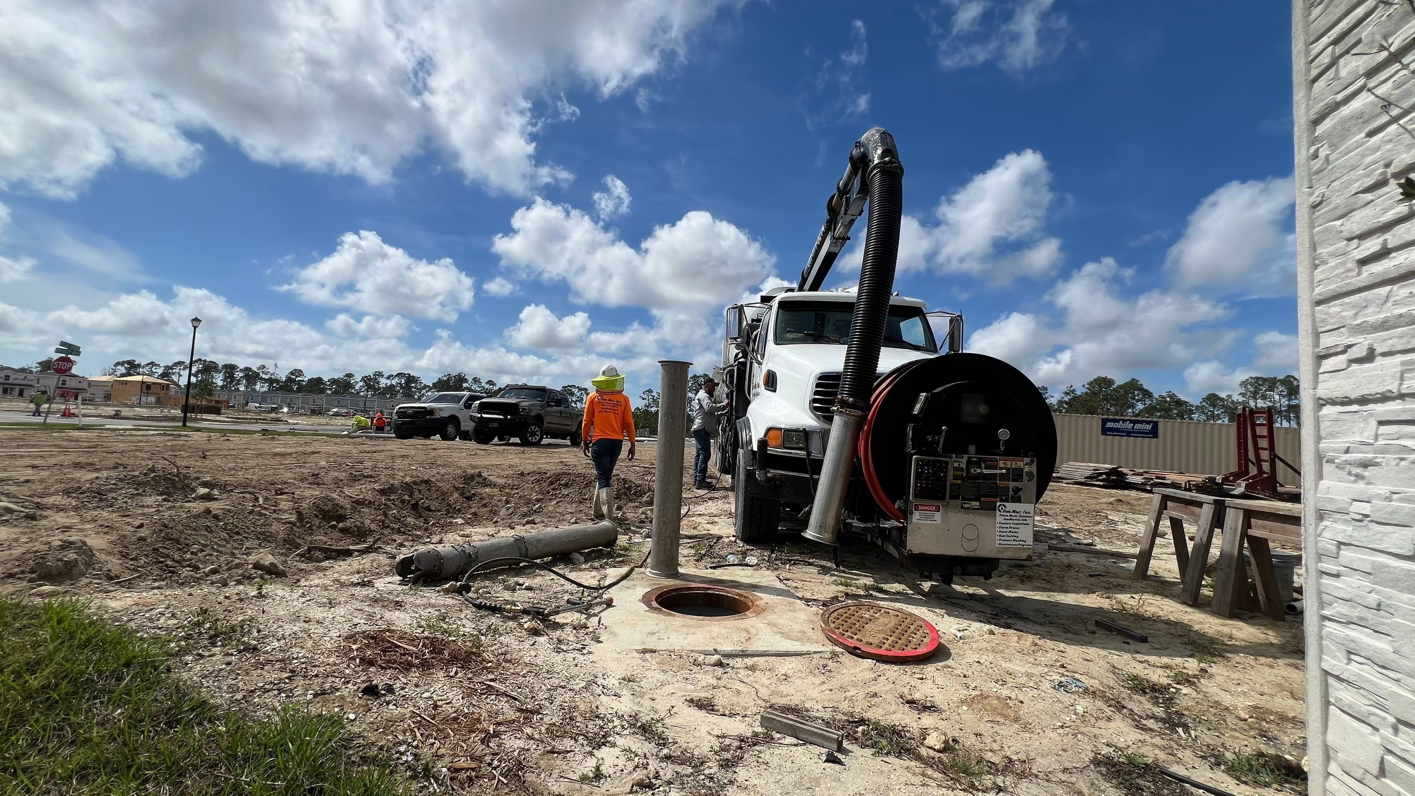 New Community Stormwater System Catch Basin Cleaning by Don Mar, Inc. Storm Water Solutions
