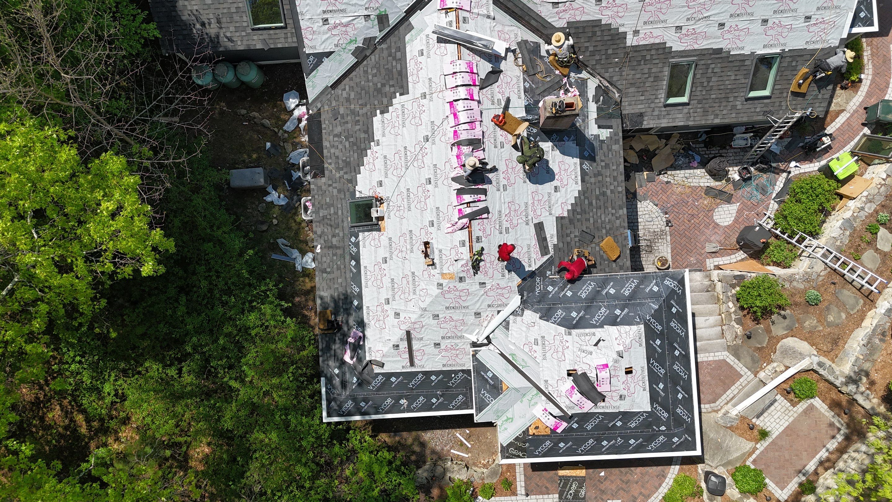 Roof Replacement + Metal Valleys + Snow Belt + Skylights — Carlisle, MA by Mighty Dog Roofing of Greater Middlesex County