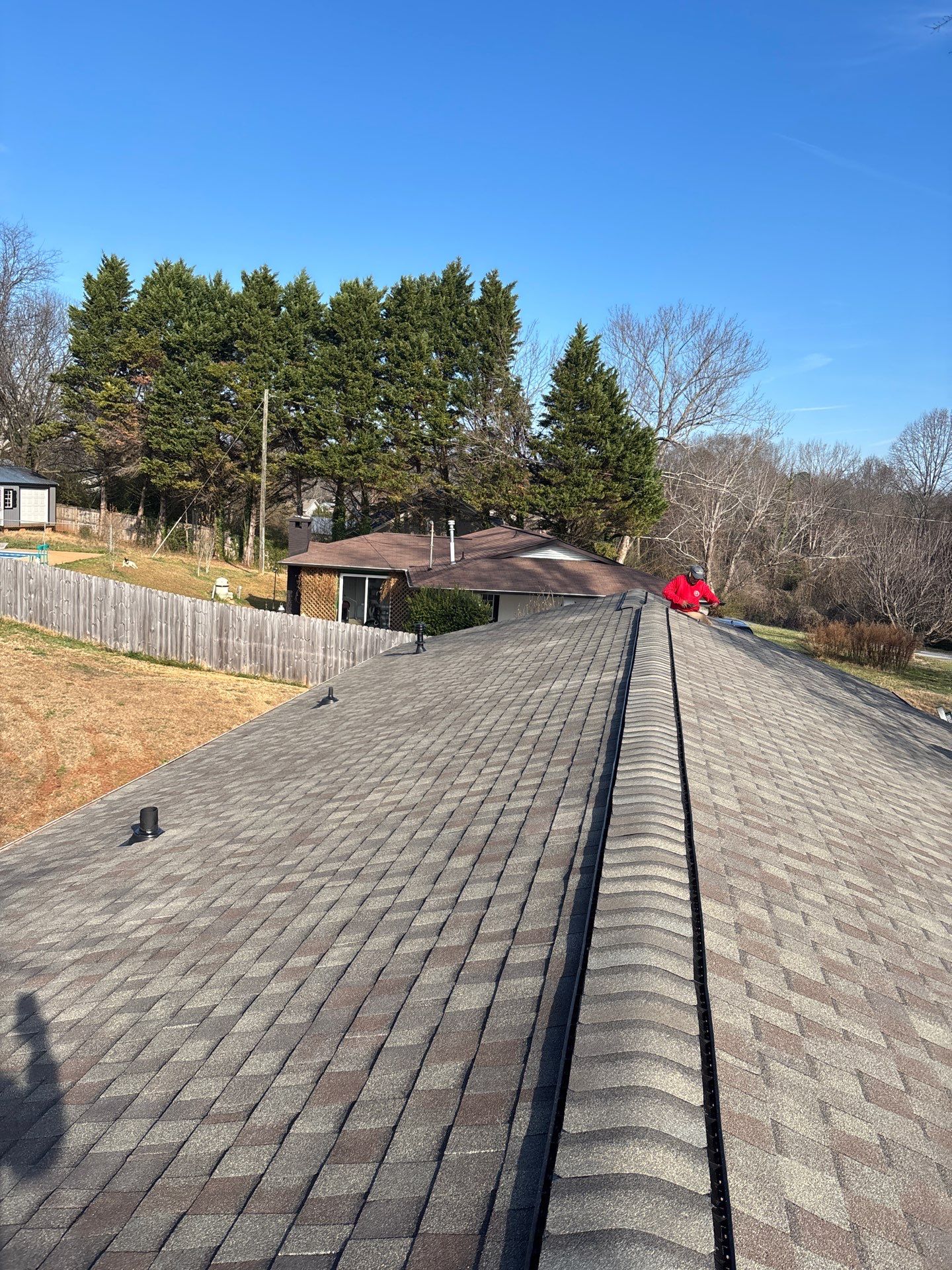 Residential Roofing Installation using CertainTeed Weatherwood by Roofsters