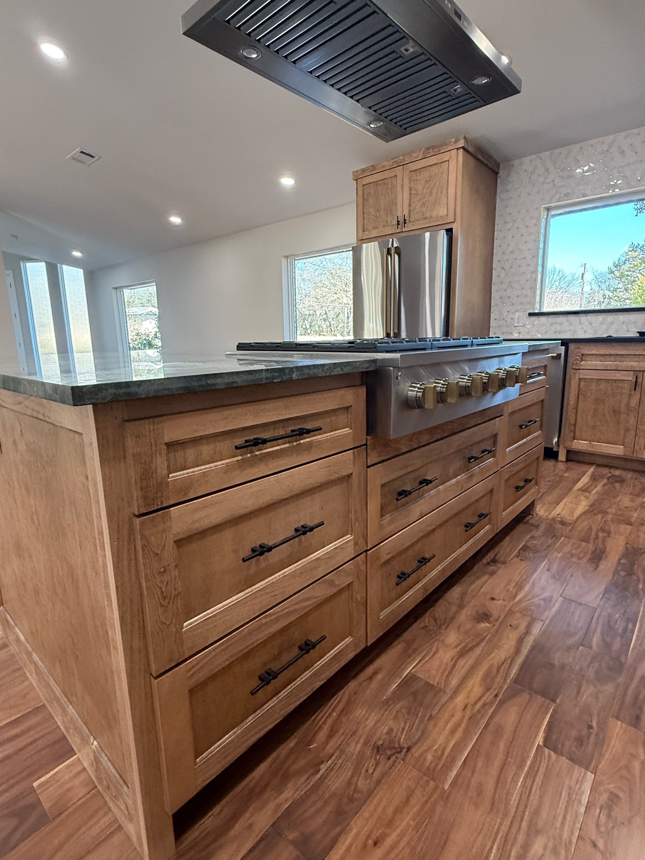 Custom Kitchen Remodel & Load Bearing Wall Removal: Dallas, TX by C3 Custom Builds