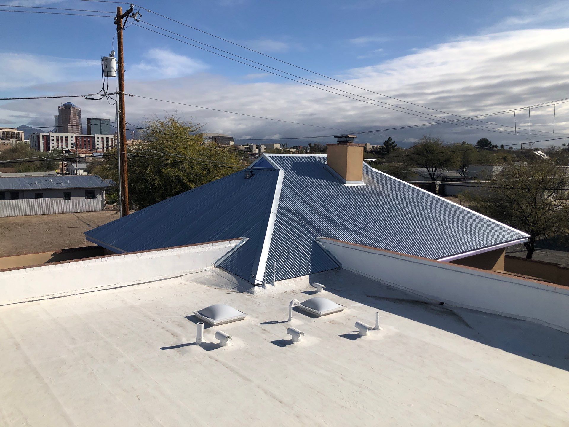 Metallic Silver Exposed Fastener by Reimagine Roofing