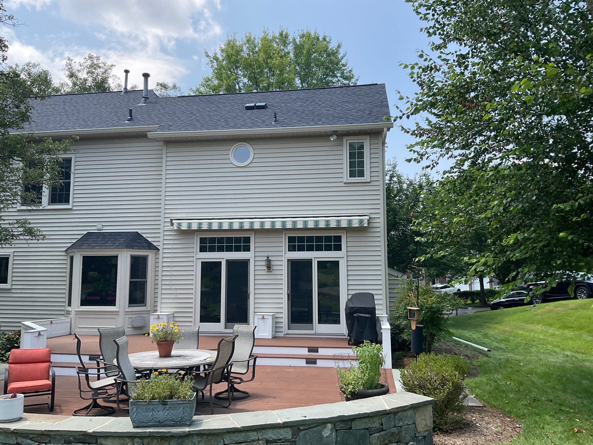 New Shingle Roof & New Gutters and downspouts with covers by Alpha Design Services