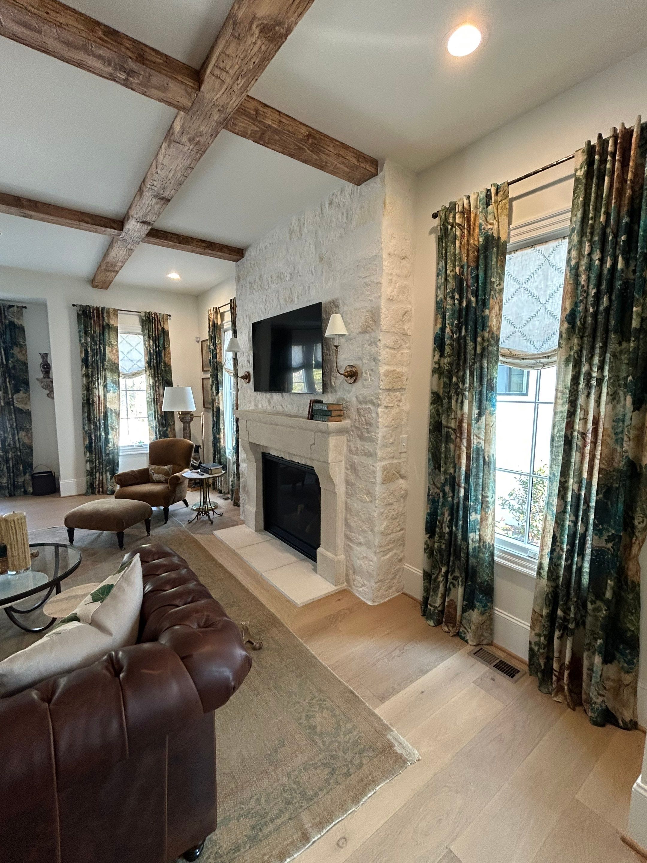 Drapery and Roman Shades in Greenville,SC by Southern Traditions Window Fashions