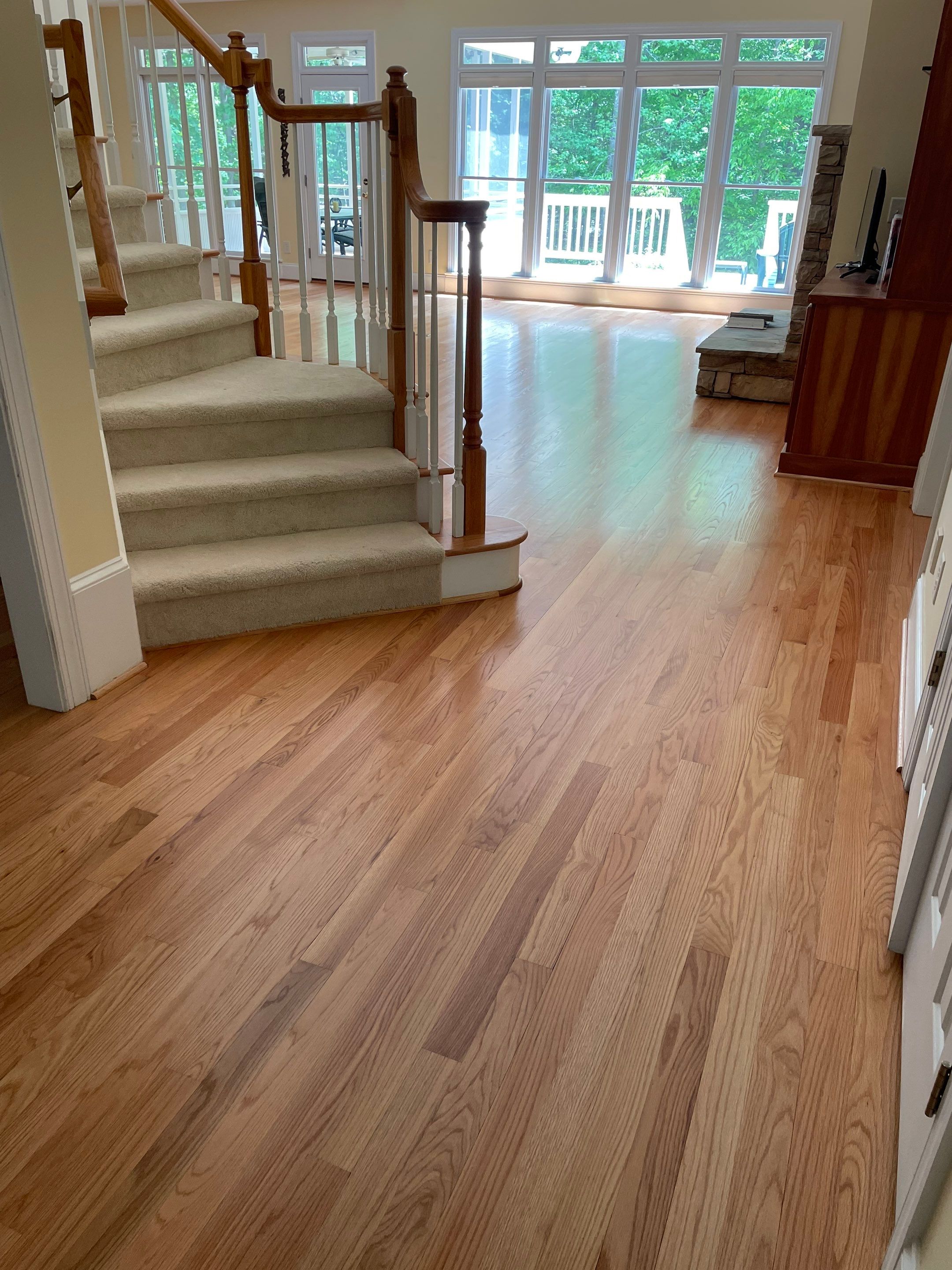 Added flooring, refinished all the floors by Accent Custom Floors