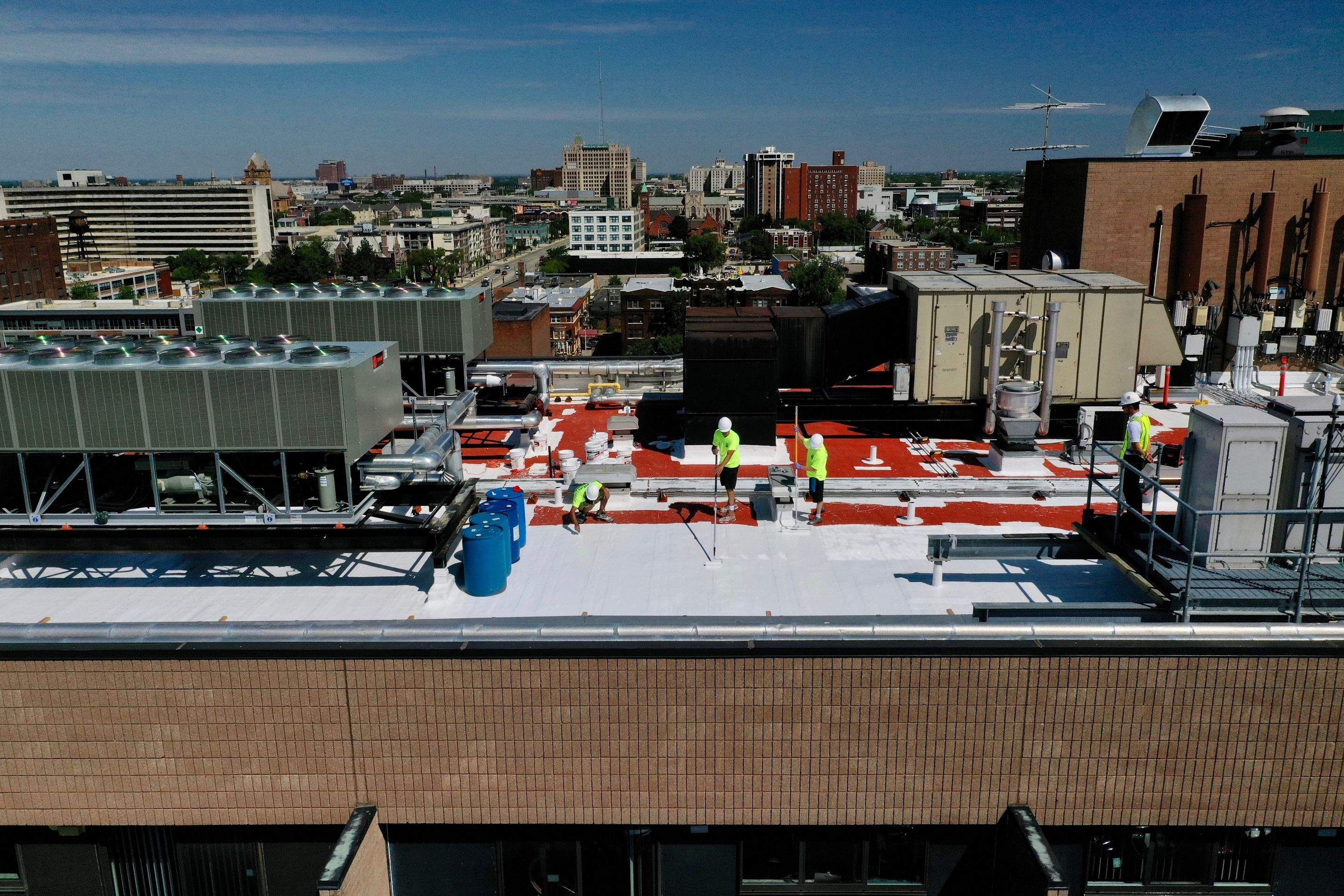City of Detroit Roof Restoration by Bloomfield Construction & Restoration
