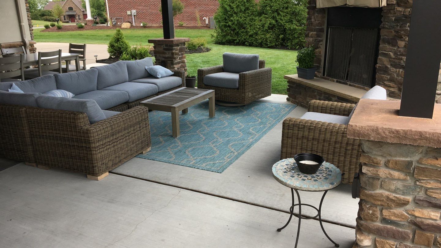 Large Patio + Garage Project in Moon Township by Floors in a Day, Inc