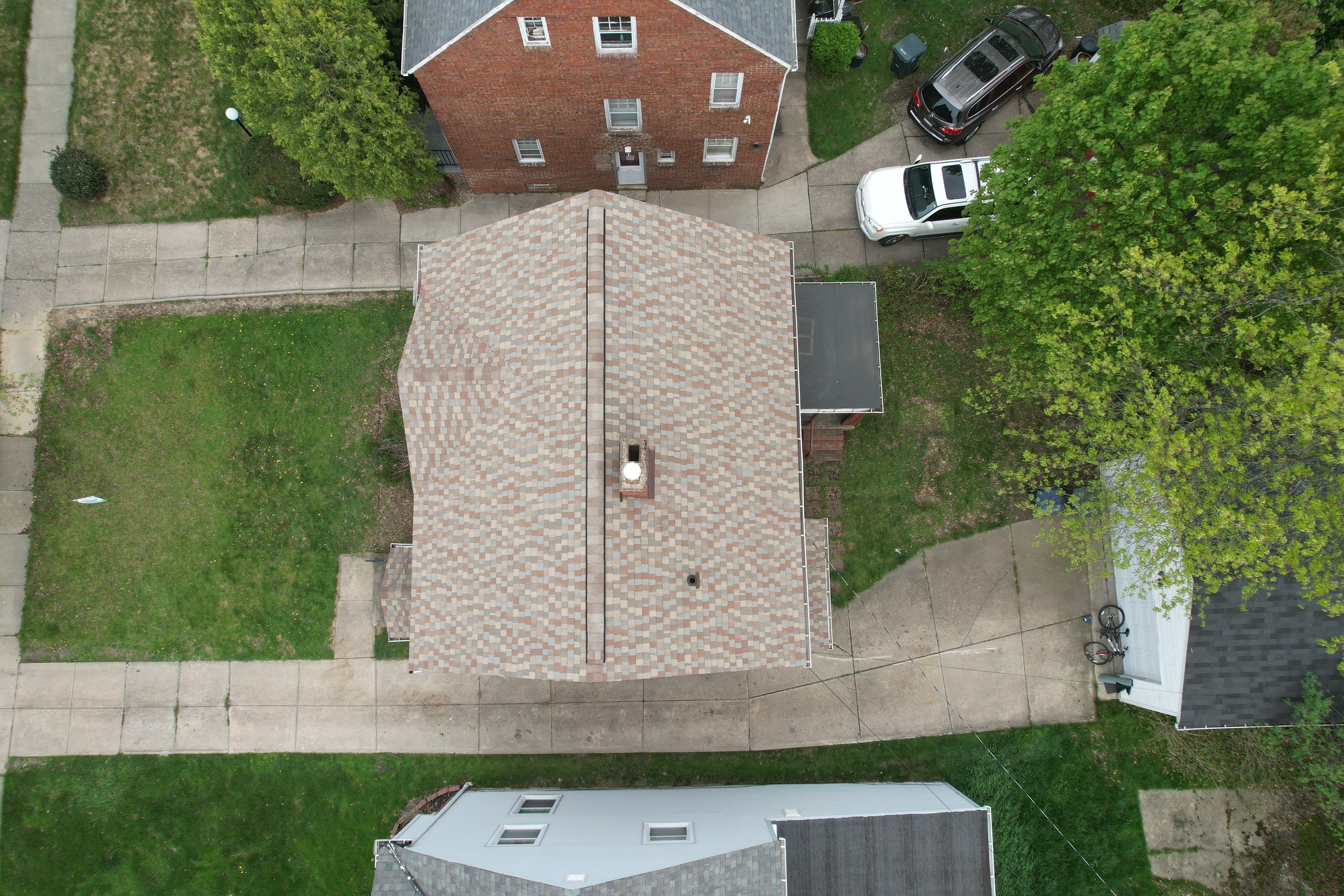 Storm Restoration - Roof Replacement using GAF Timberline HDZ Golden Harvest in Cleveland Heights by Atlas Roofing & Restoration