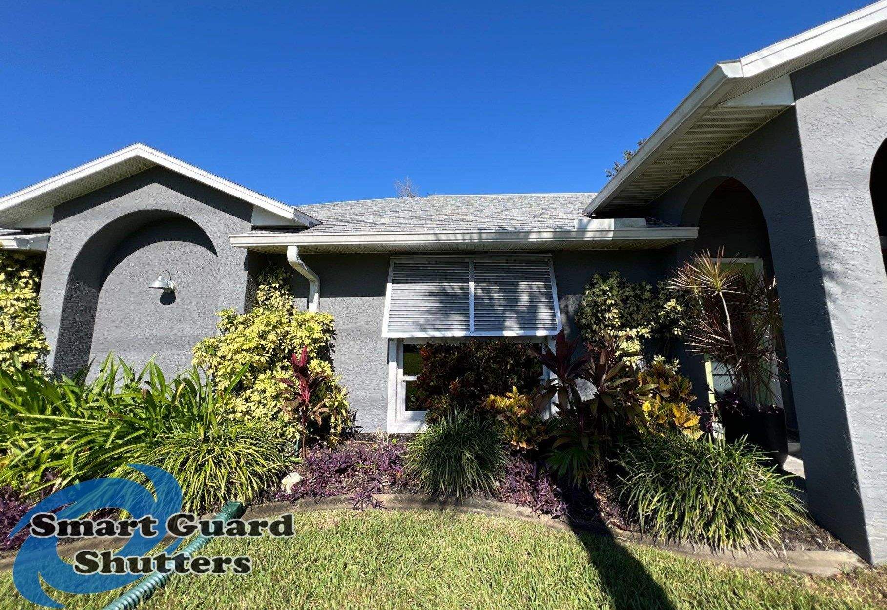 Decorative Bahamas in White Aluminium by Smart Guard Shutters