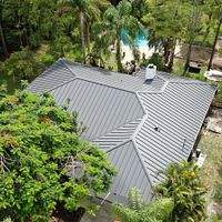 24ga 1.5" Mechanical Seam Charcoal Gray   by Total Roofing System The Metal Roof Experts