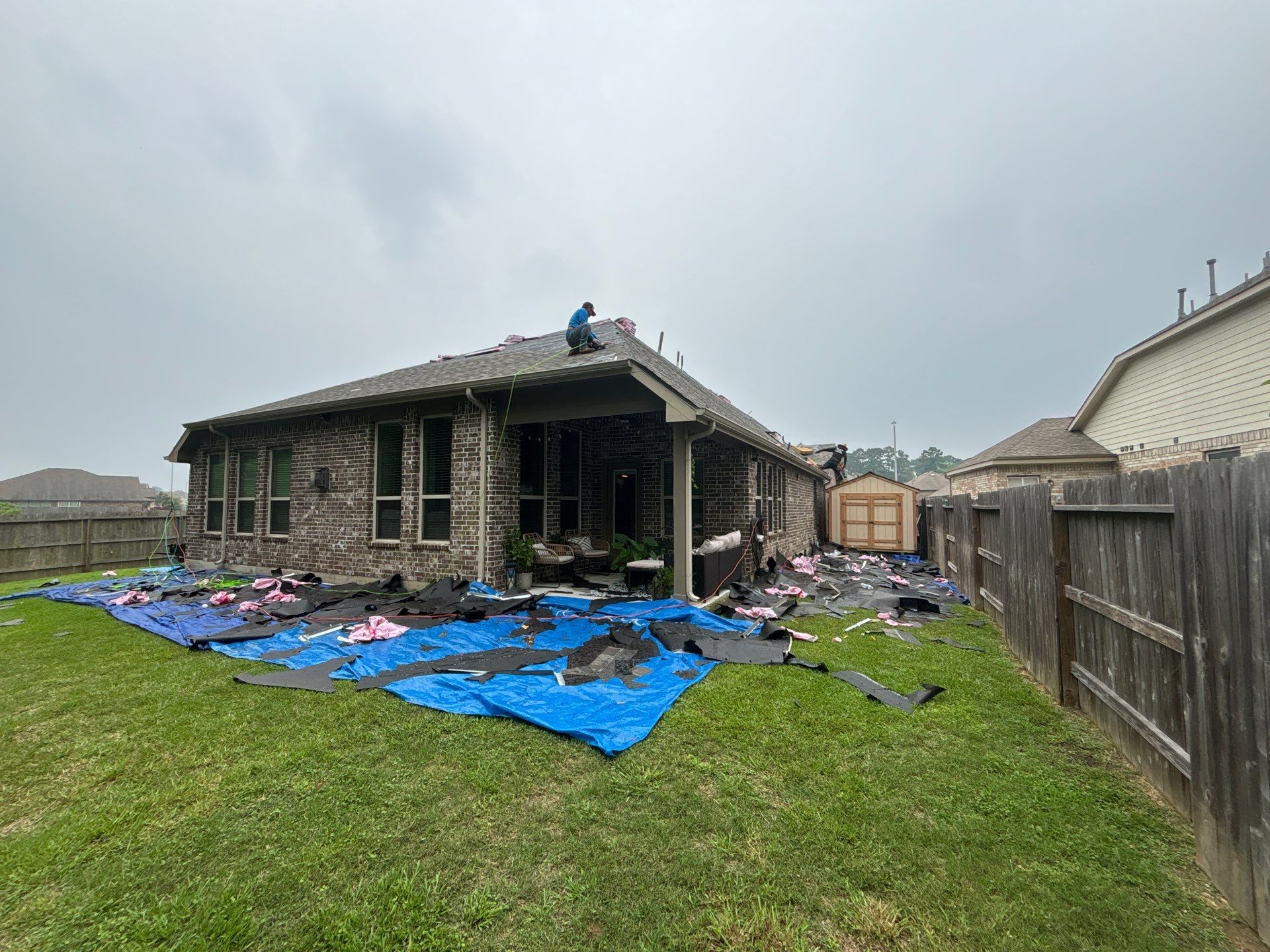 Residential Roofing Installation using Owen's Corning Duration (Lifetime) Shingles by Roof Repair Company
