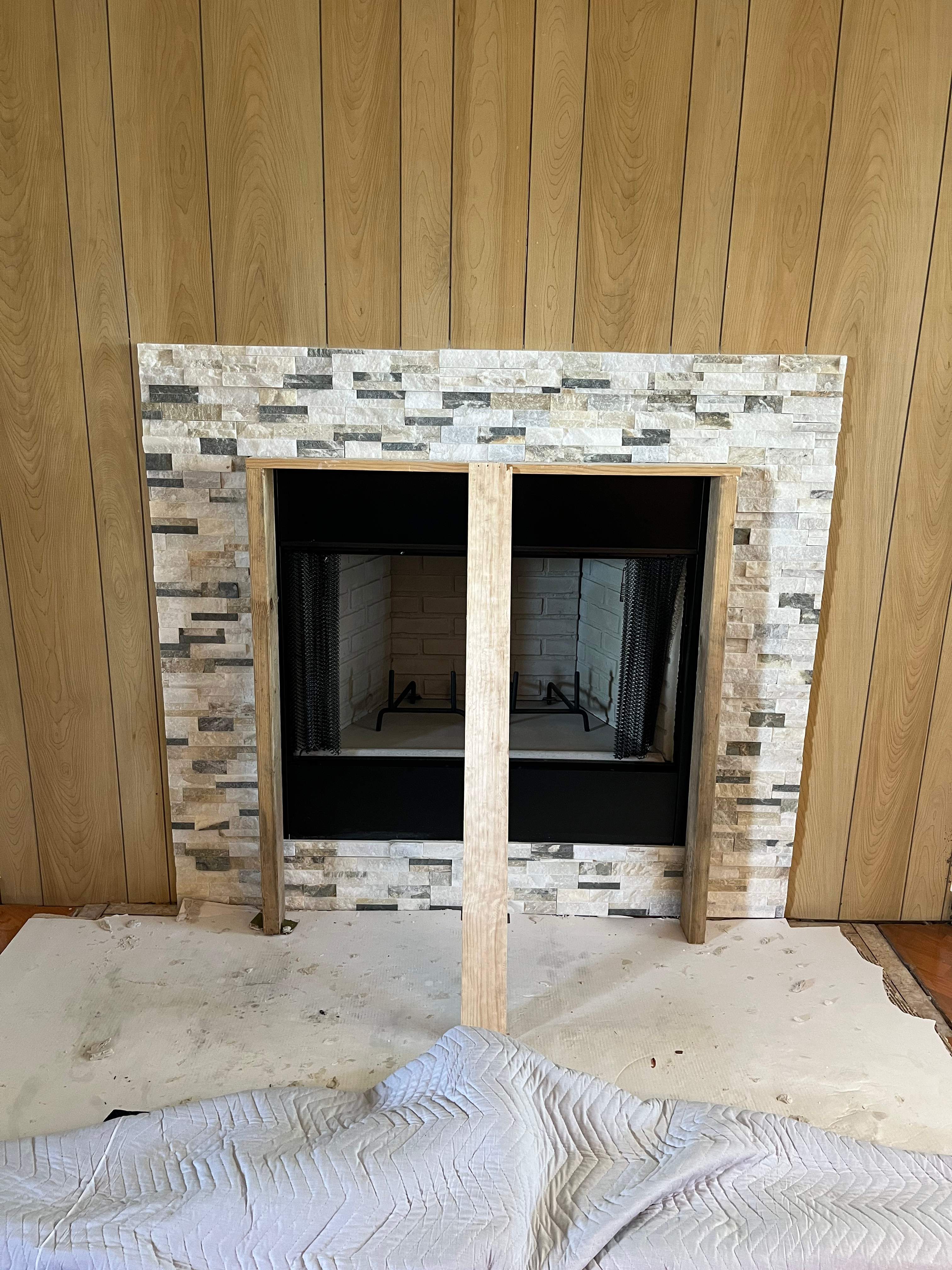 Wood Fireplace Installed in Virginia Beach by Premier Chimney and Roofing