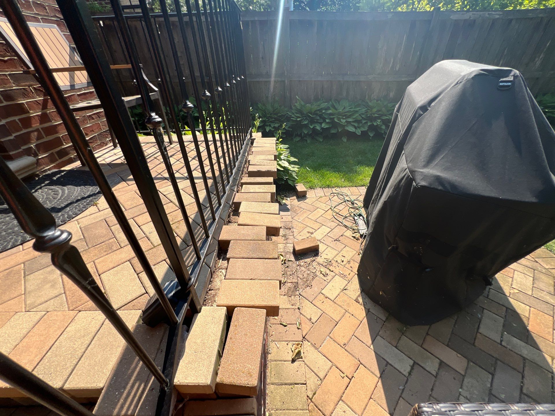 brick paver repair  using Structure bond Techniseal by Northern Power Washing LLC.