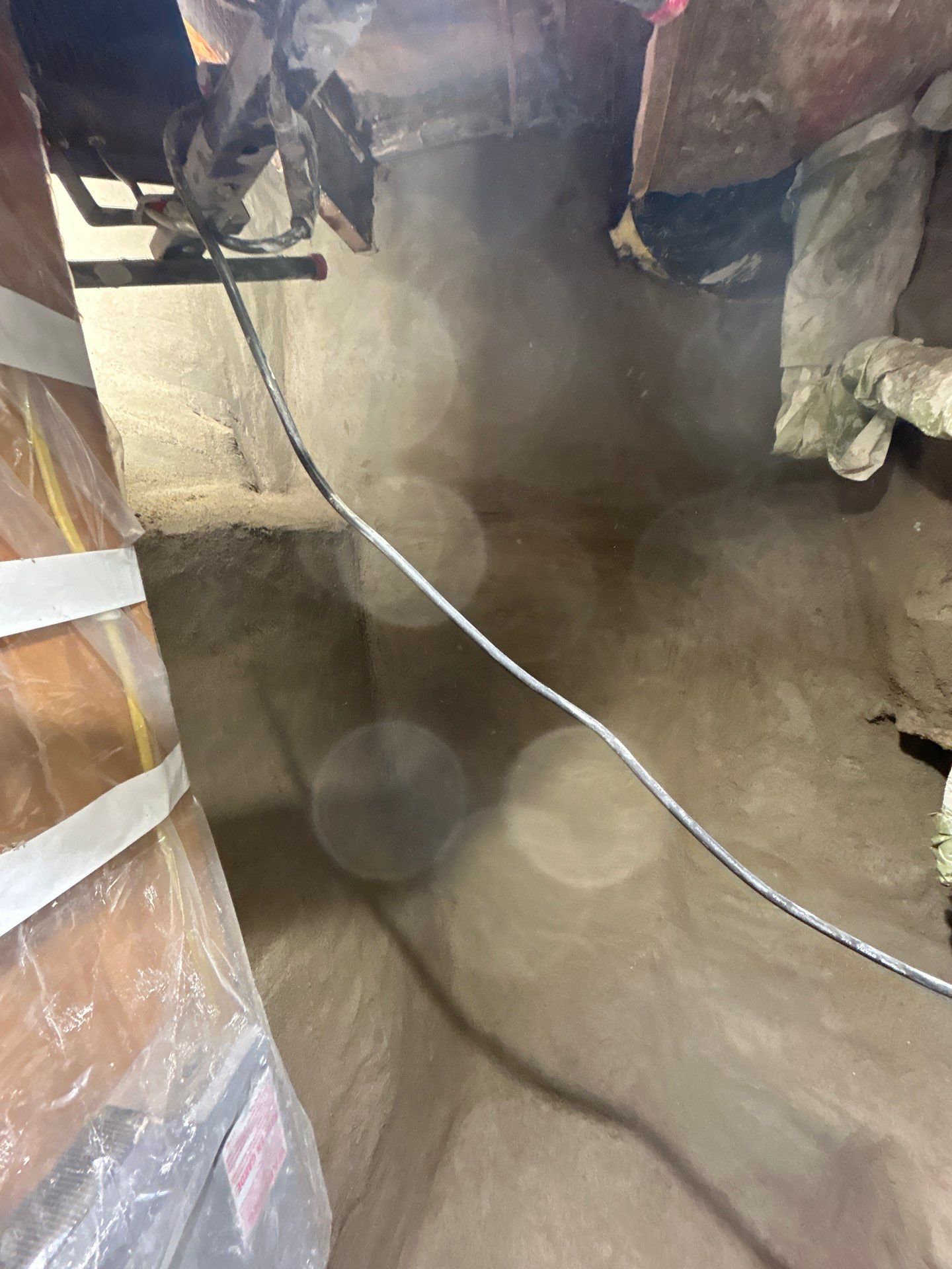 Parge Coating Drew's Stone Foundation by Waterproofing Northeast