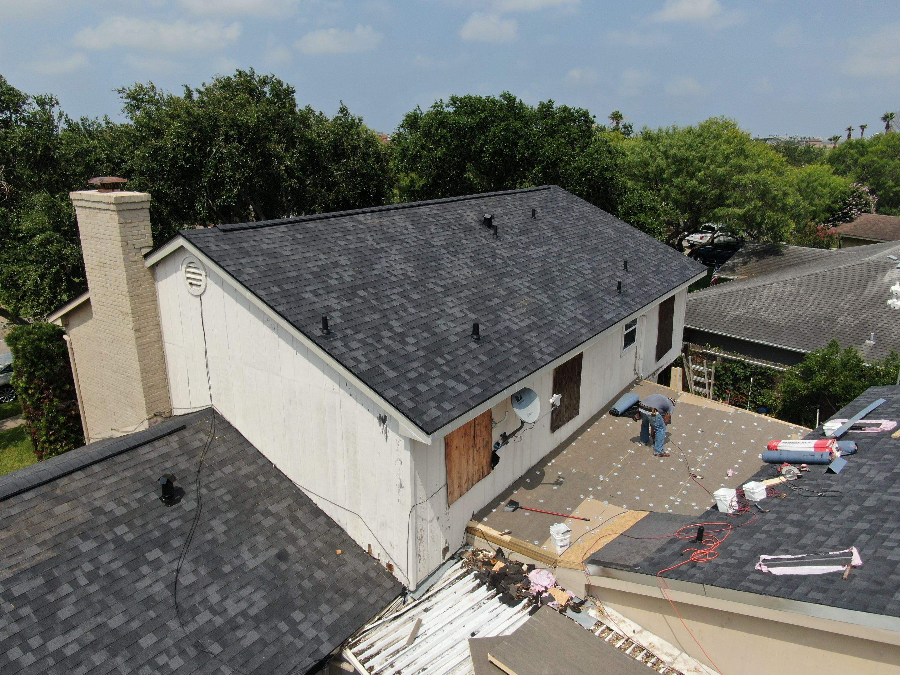 Its to Hot! Insulate this roof by Bayfront Roofing and Construction