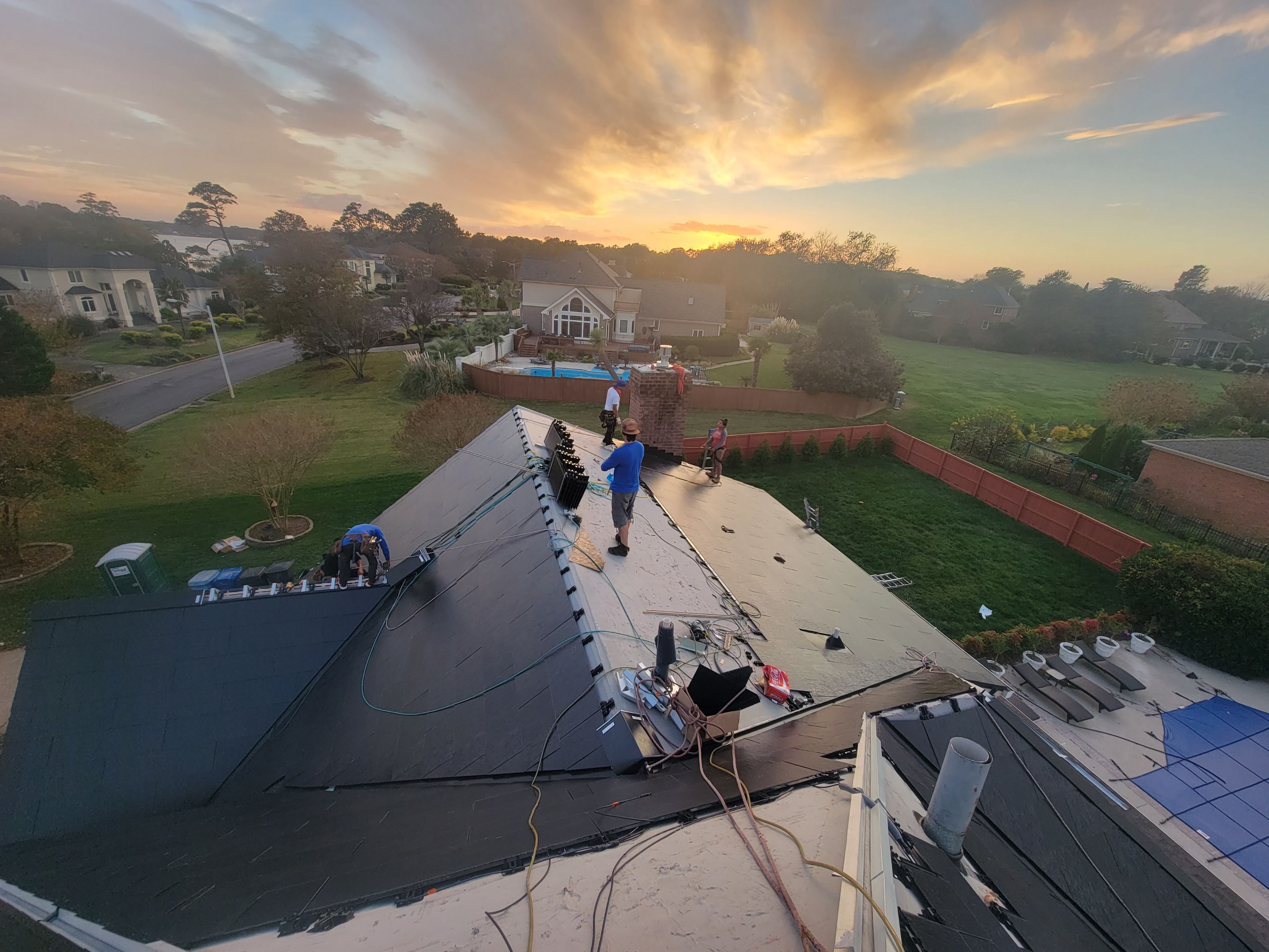 Tesla Solar Roof in Virginia Beach by American Home Contractors
