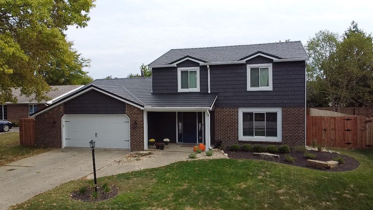 Full Exterior Home Transformation – Metal Slate Roof in Fort Wayne, IN by 4Ever Metal Roofing