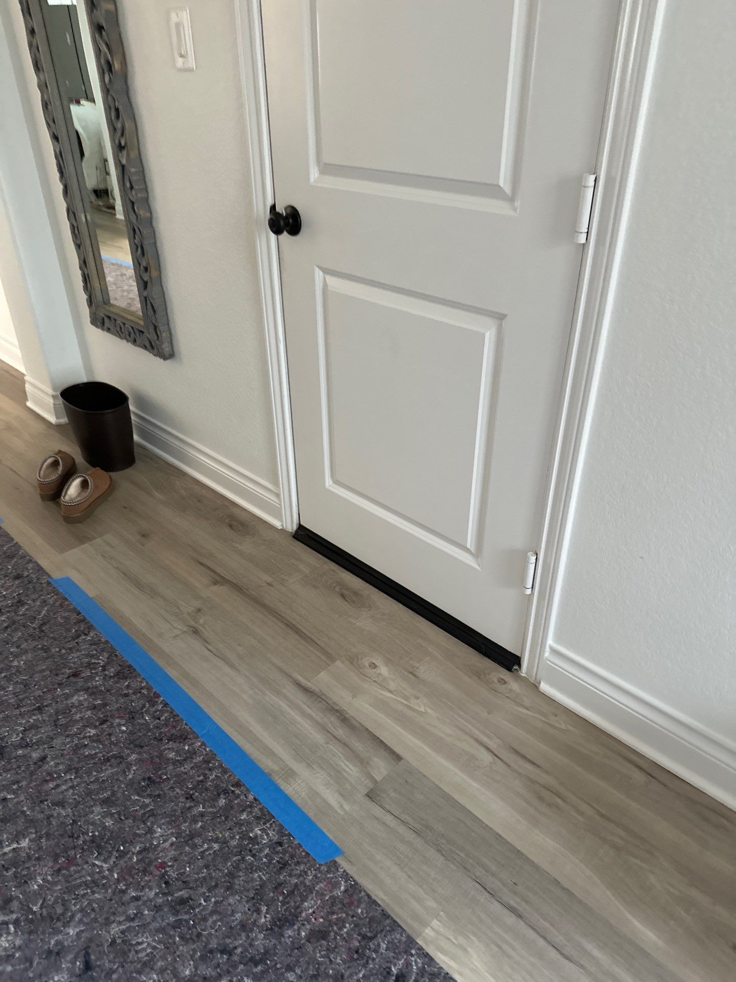 Kitchen Remodel using Water mitigation equipment by L&T General Contractors and Restoration INC