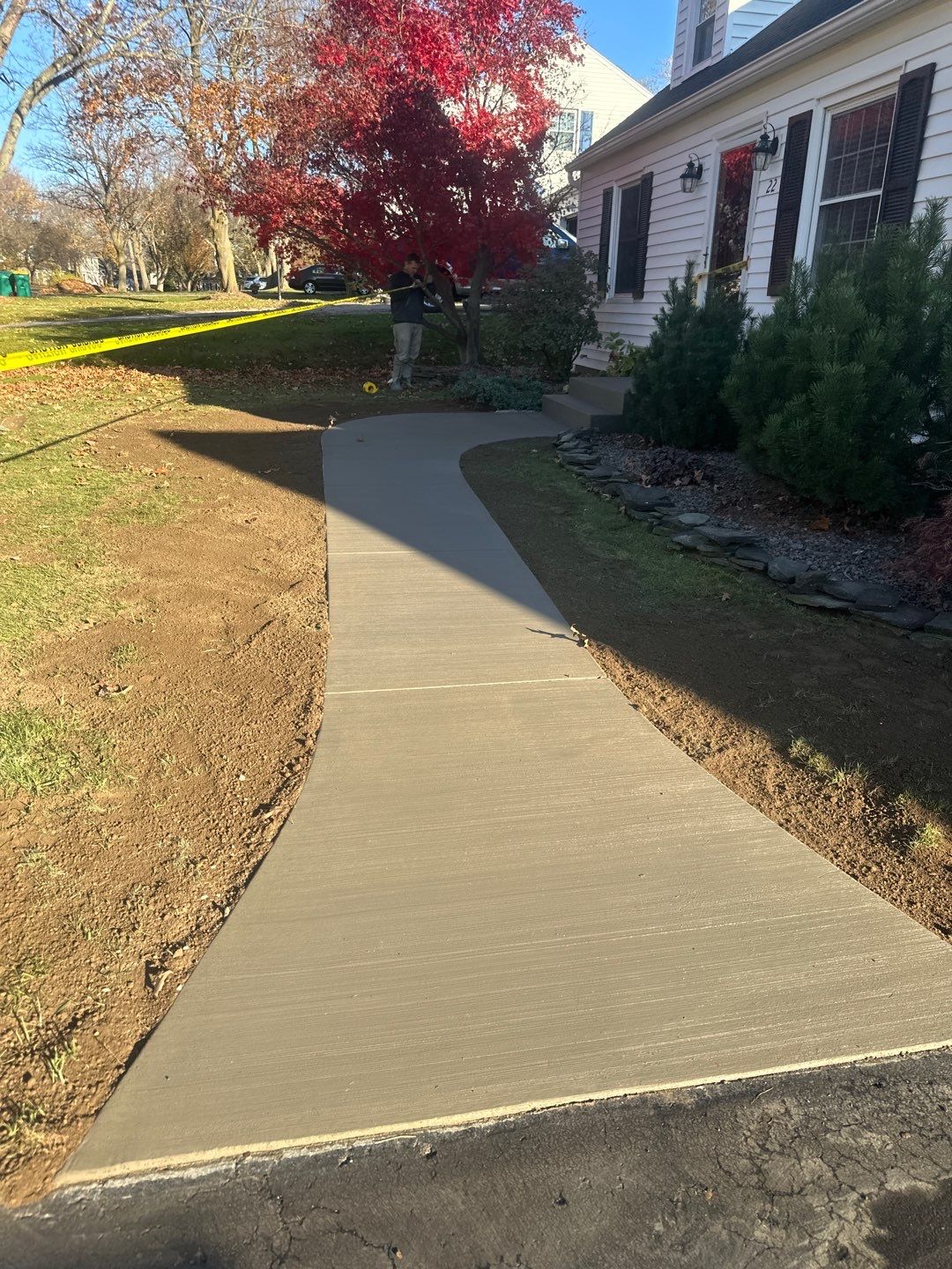 Broom Finish Walkway  by NG Masonry & Construction LLC