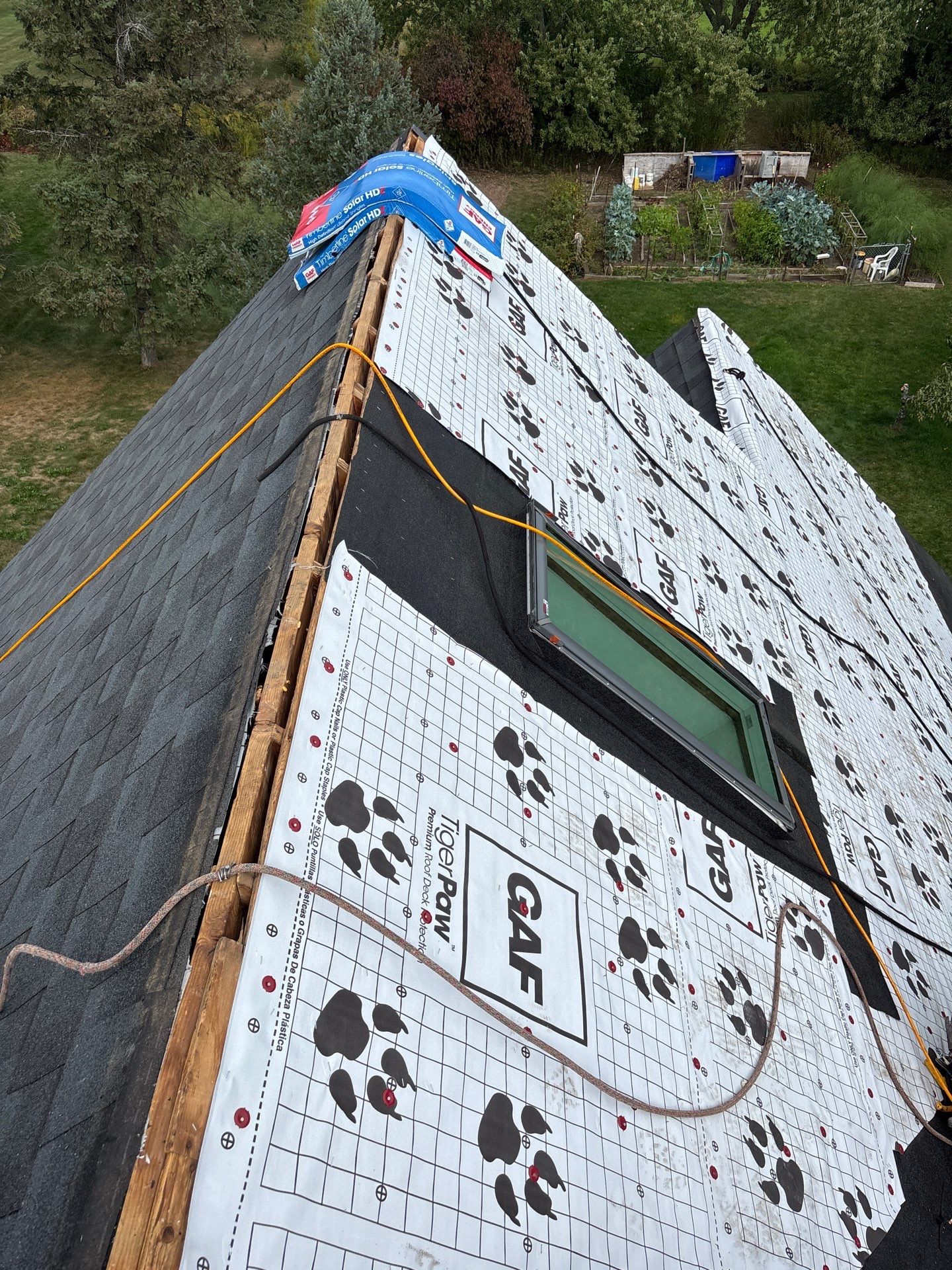 GAF Timberline Solar Roof Installation in Pittsford, NY by American Home Contractors