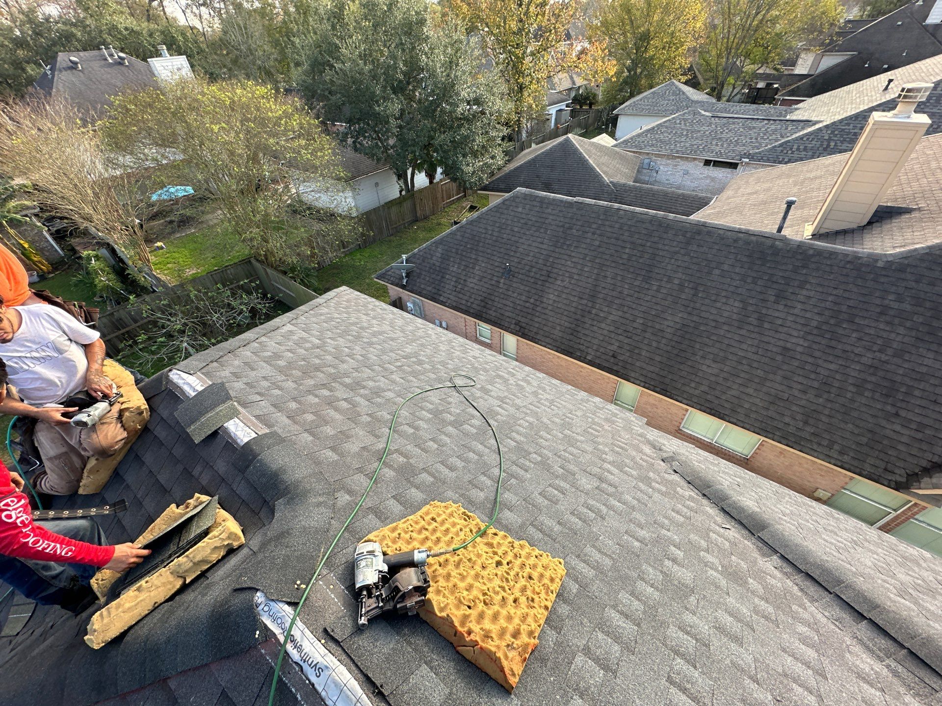 GAF HDZ CHARCOAL W/ PREMIUM RIDGE Z by Motion Roofing