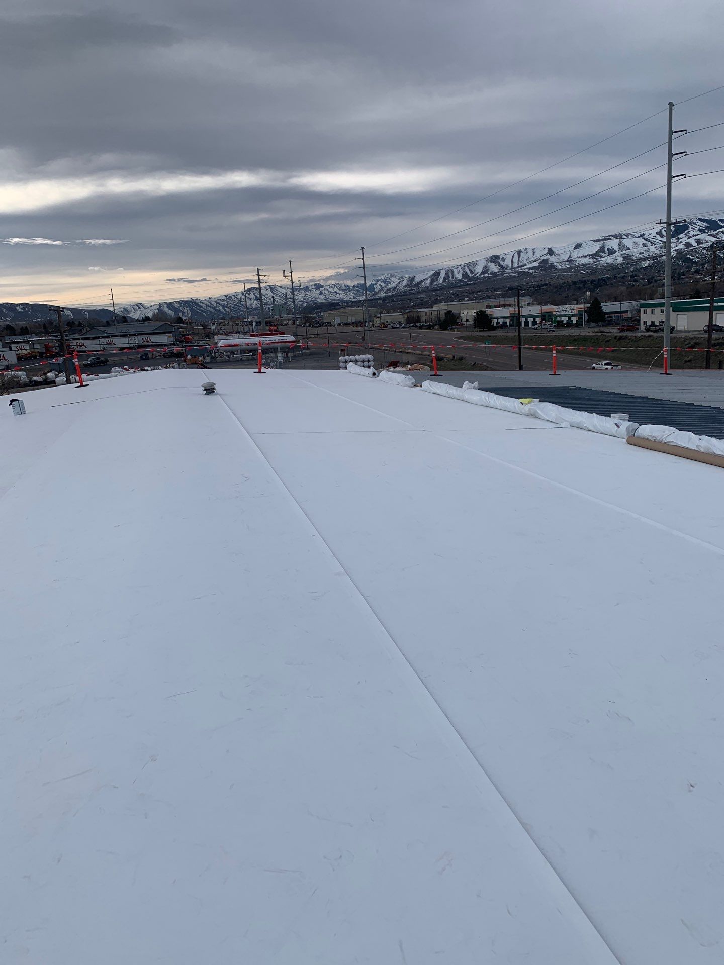 Commercial Roofing Installation using GAF TPO by All County Roofing Inc.