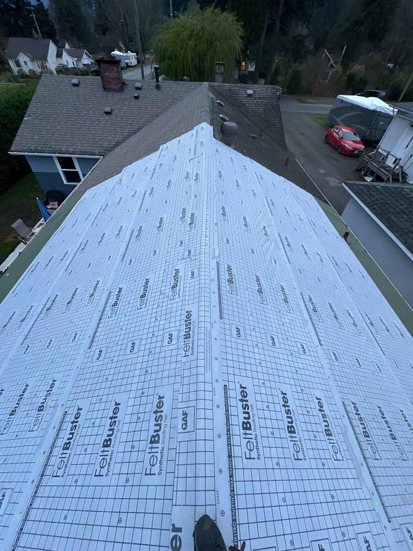 Residential Re-Roof using GAF Timberline HDZ by Top Notch Roofing Inc