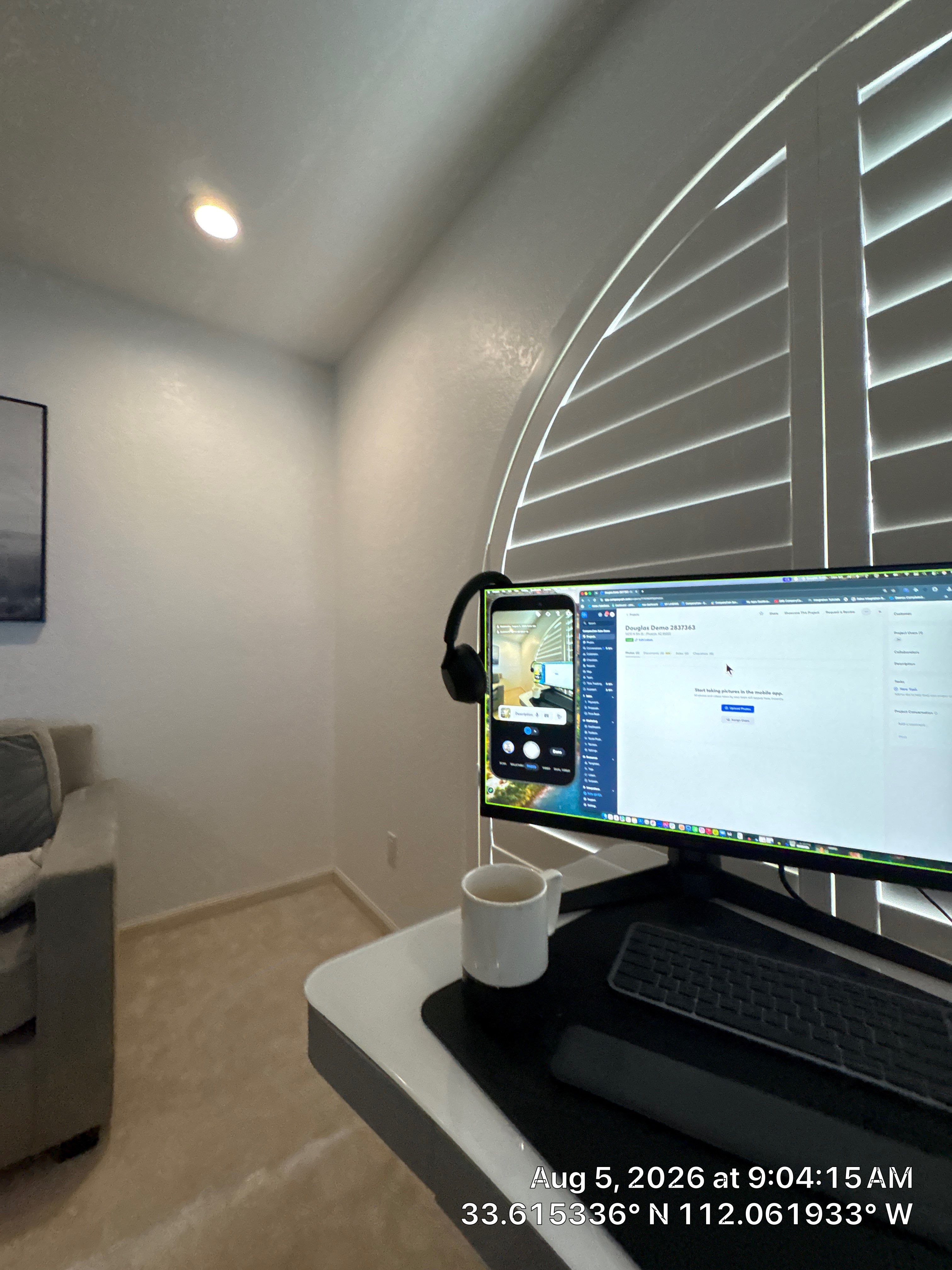 Home Office and Entertainment Room Renovation in Phoenix by CompanyCam Sales Demo