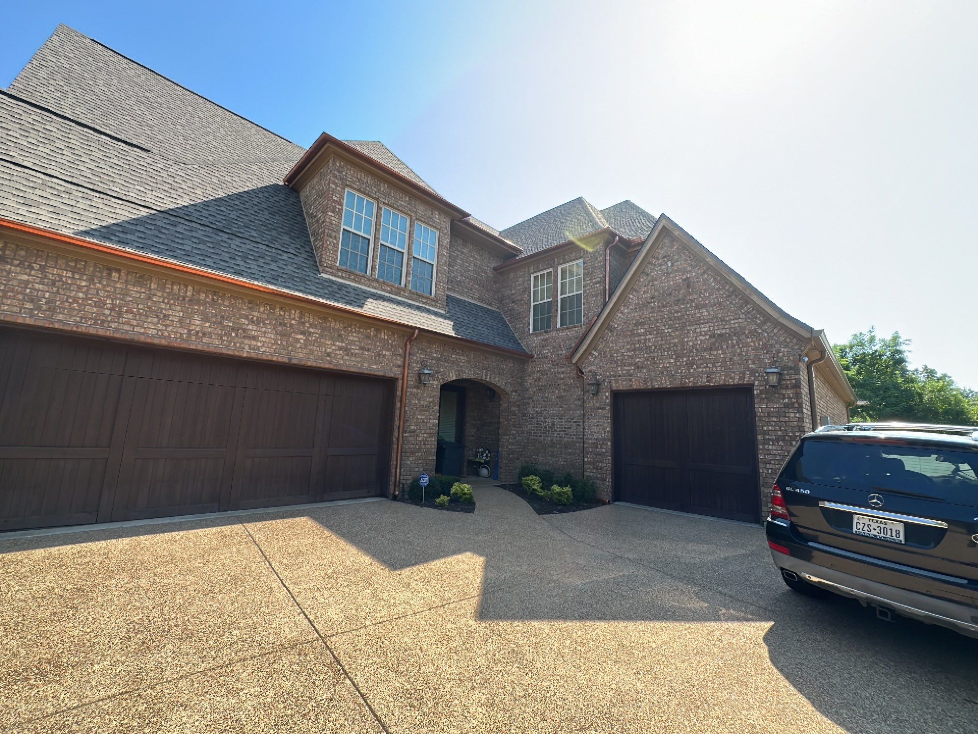 Beautiful Estate Remodel - Roof, Copper Gutters, Exterior Stain, Siding Replacement by First United Roofing & Construction