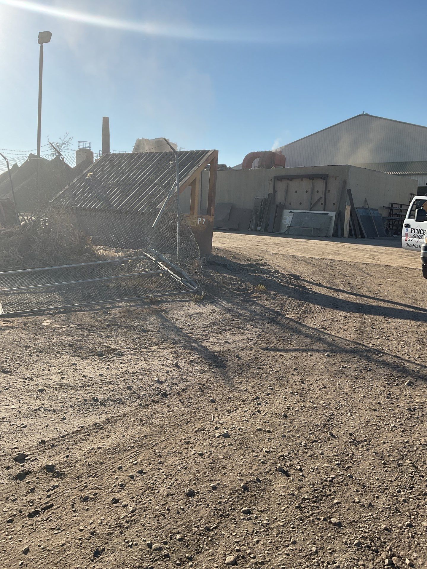 Commercial Chain-Link Double Drive Gate Repair by Fence Guys Inc.