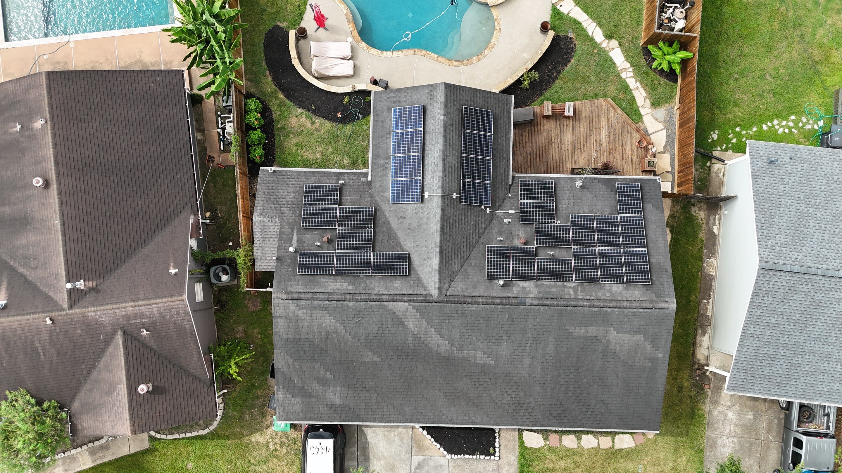 Roof Replacement and Solar Project in Houston by Roofing Technologies Unlimited