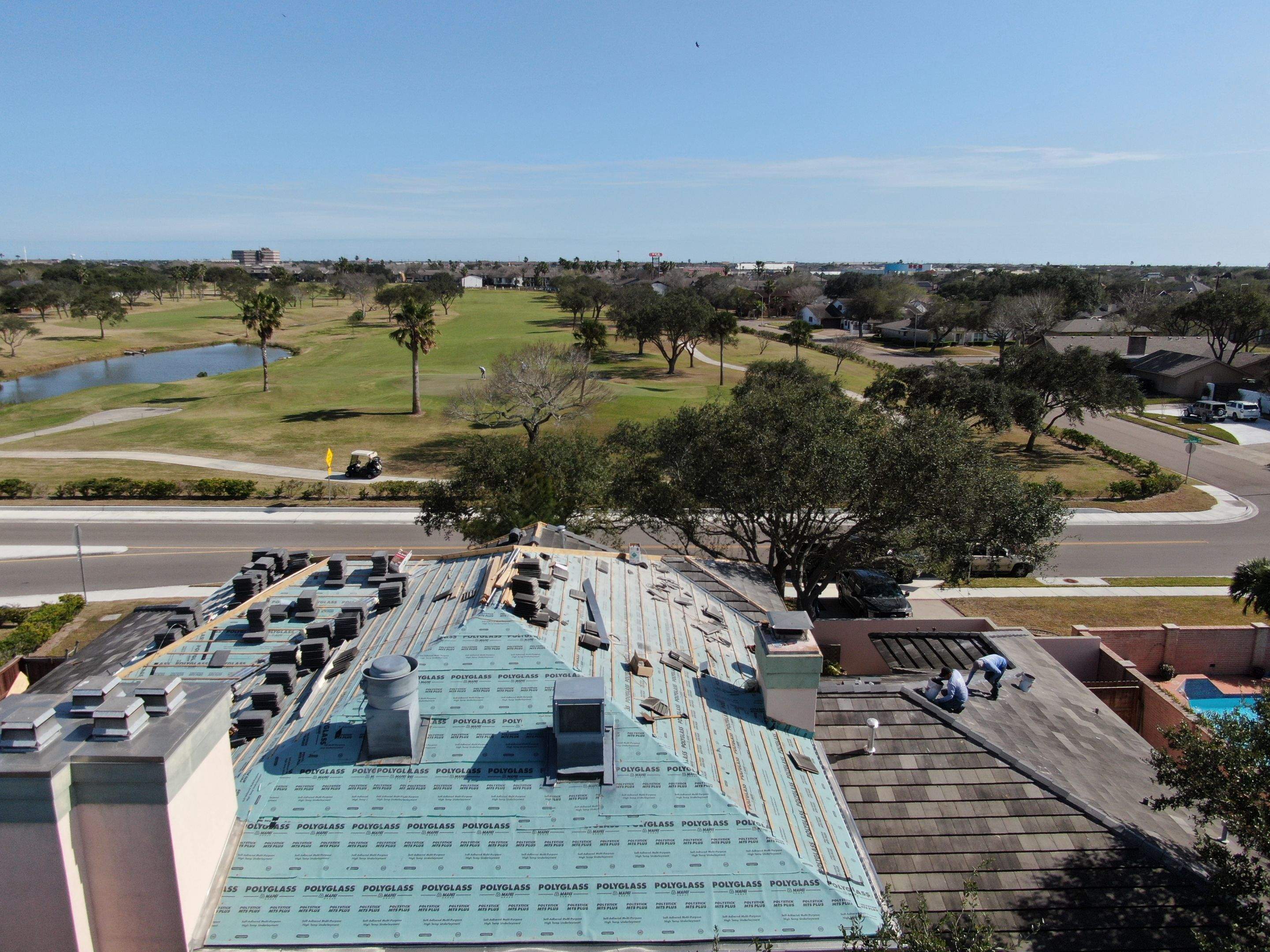Golf Course Mansion on the Green, in the Heart Of Corpus Christi by Bayfront Roofing and Construction